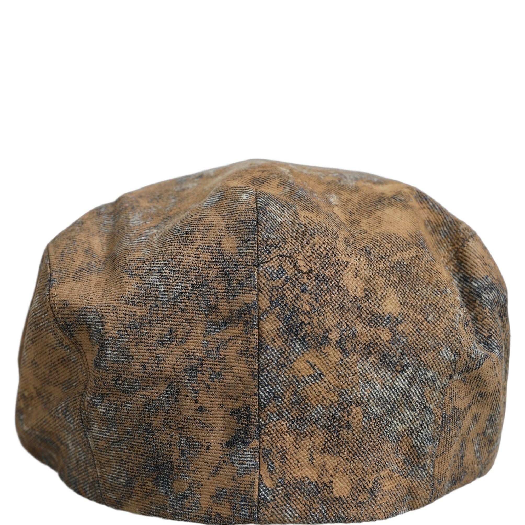 Dolce & Gabbana Men Brown Cotton Newsboy Capello Cabbie Hat