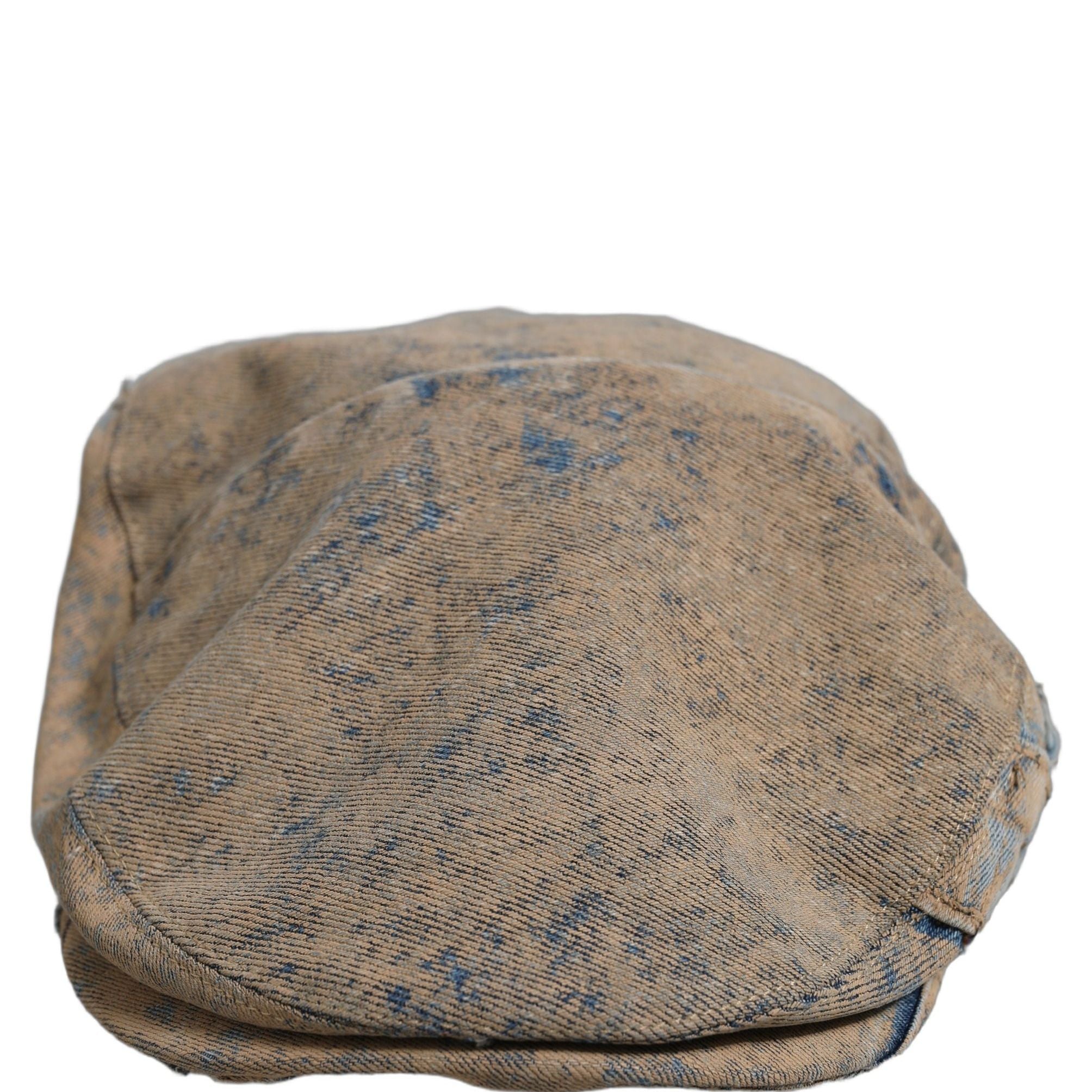 Dolce & Gabbana Brown Cotton Denim Newsboy Capello Cabbie Hat