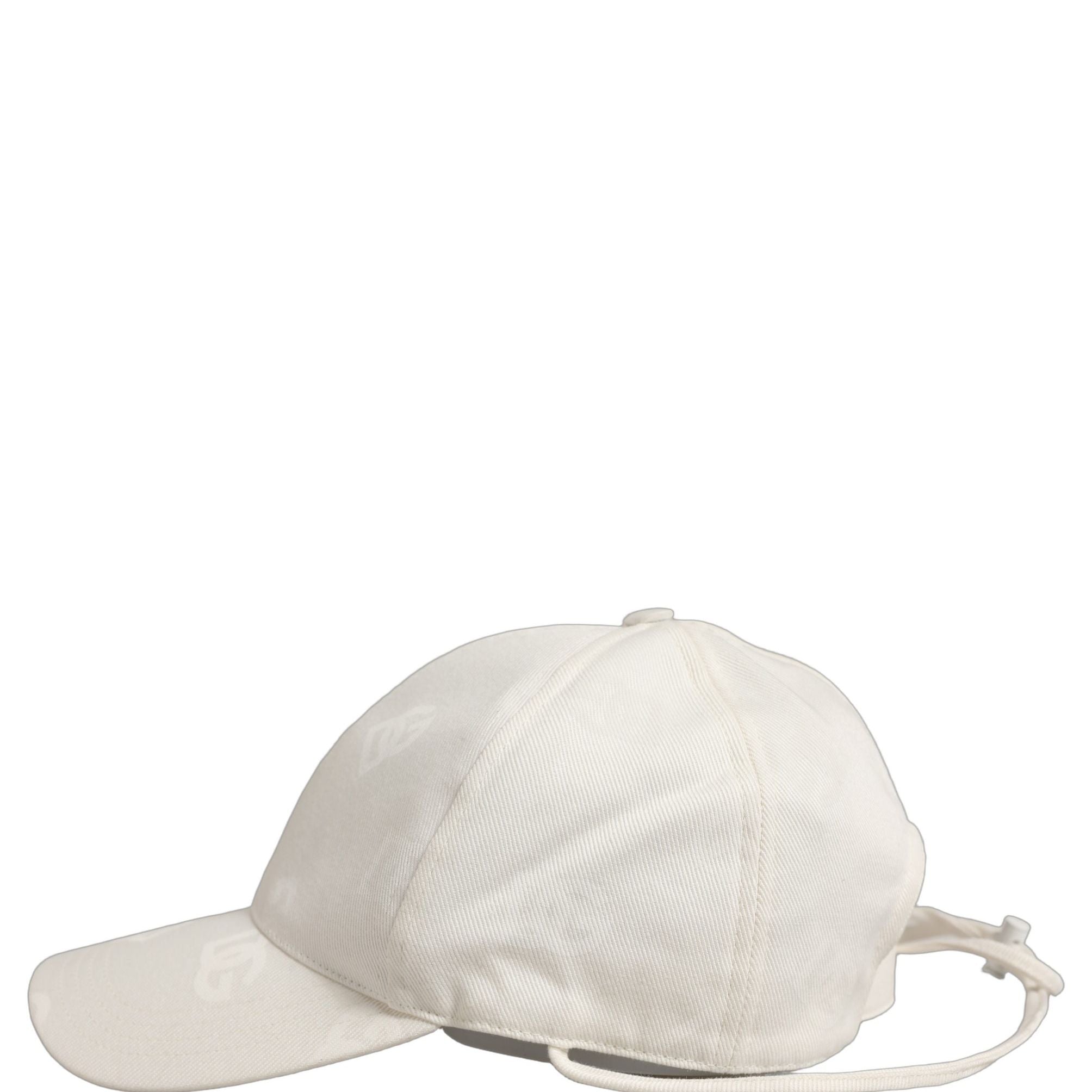 Dolce & Gabbana Men White Cotton Stretch Baseball Capello Hat