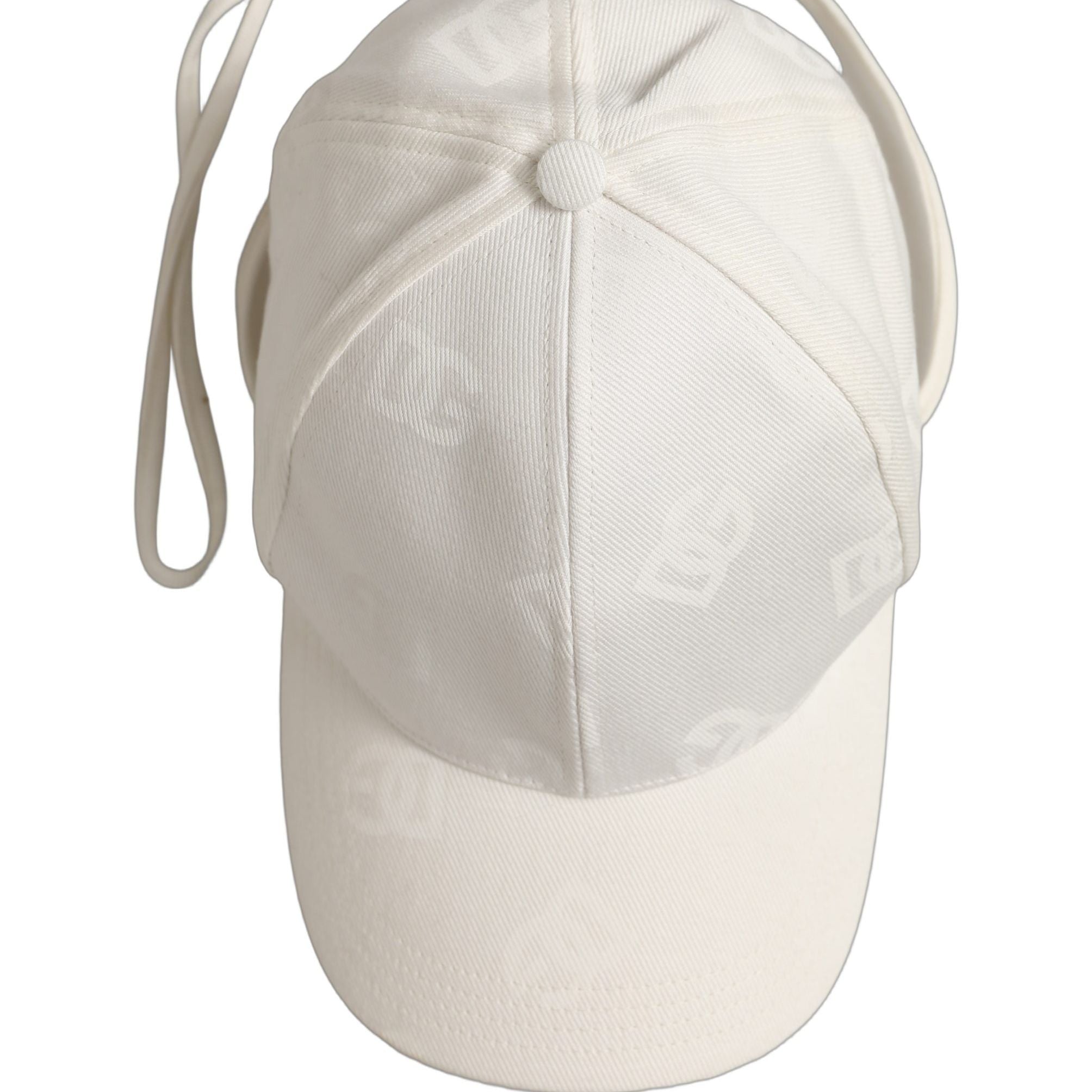 Dolce & Gabbana Men White Cotton Stretch Baseball Capello Hat