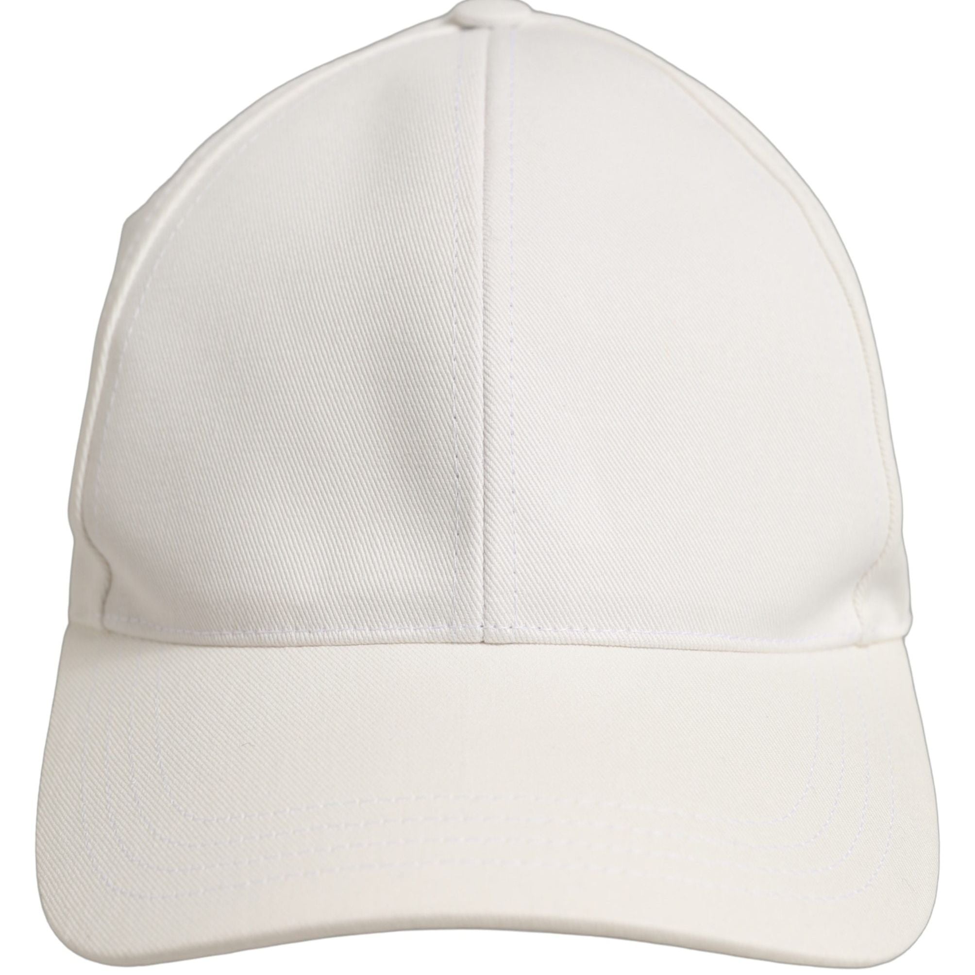 Dolce & Gabbana Men White Cotton Baseball Capello 6 Panels Hat
