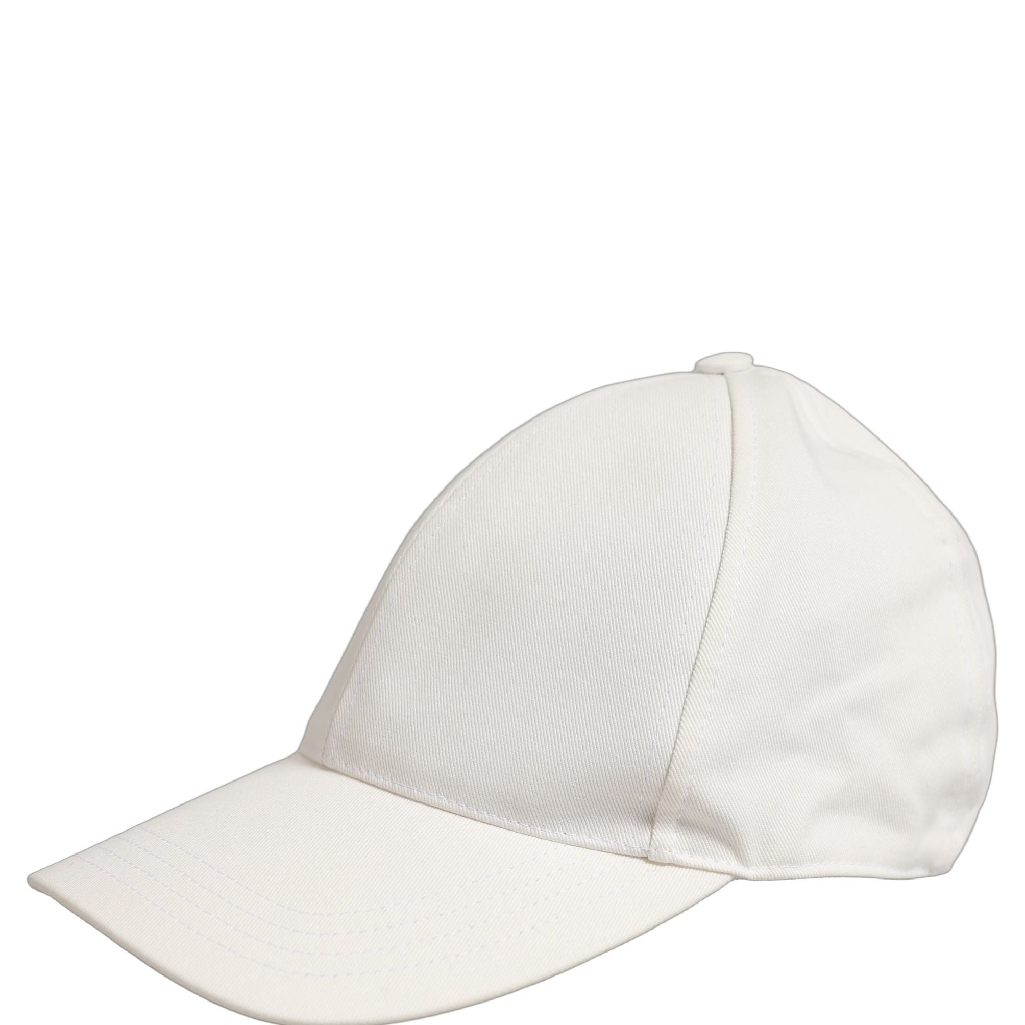 Dolce & Gabbana Men White Cotton Baseball Capello 6 Panels Hat