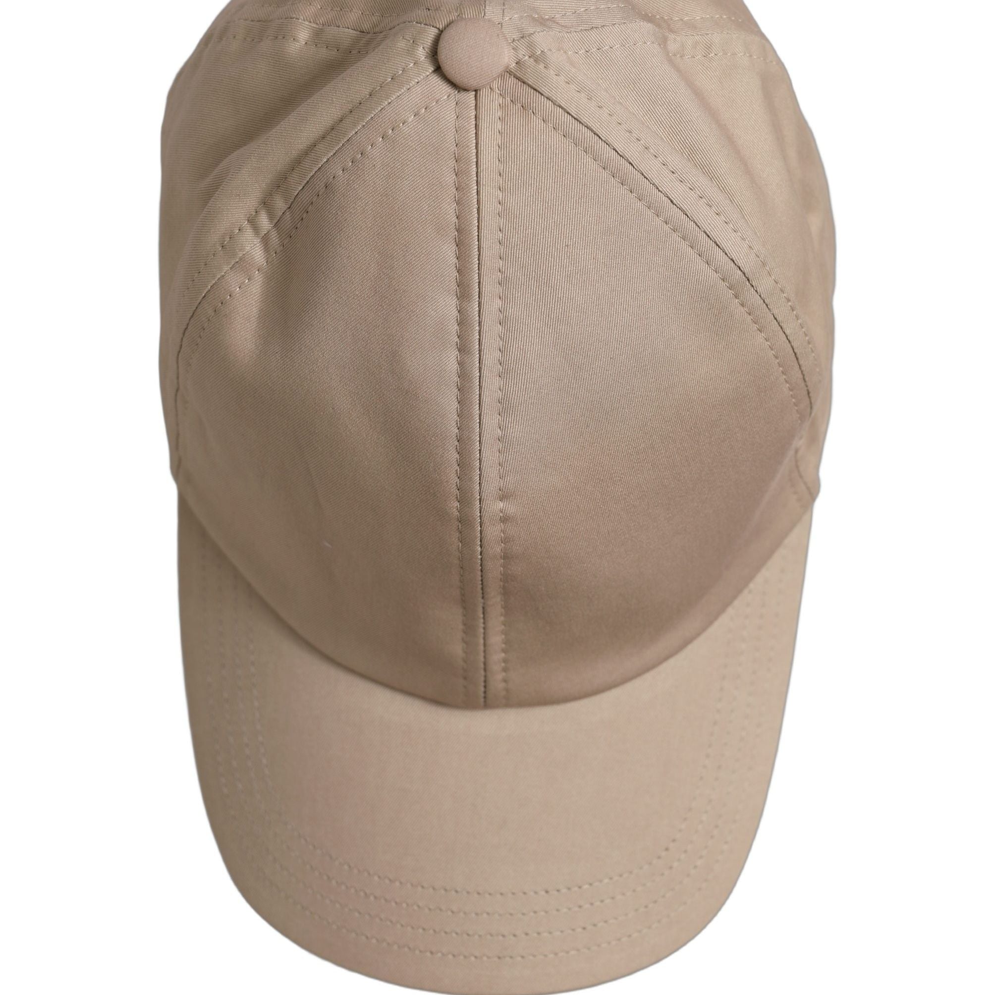 Dolce & Gabbana Men Beige Cotton Stretch Baseball Capello Hat