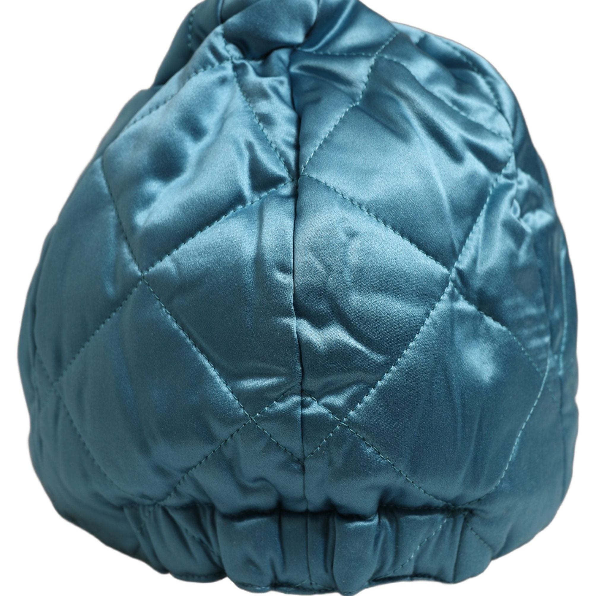 Dolce & Gabbana Men Teal Polyester Quilted Baseball Cap Hat