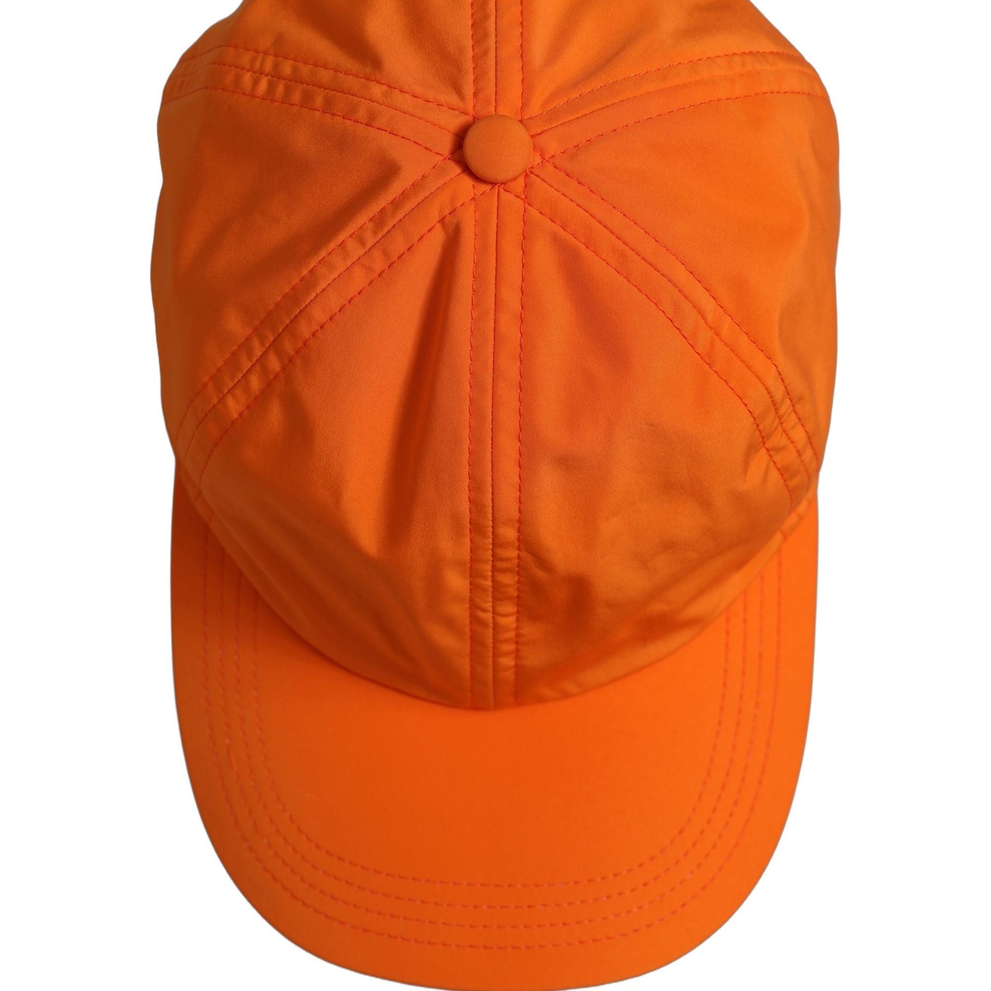 Dolce & Gabbana Men Orange Polyester Baseball Cap 6 Panels Hat