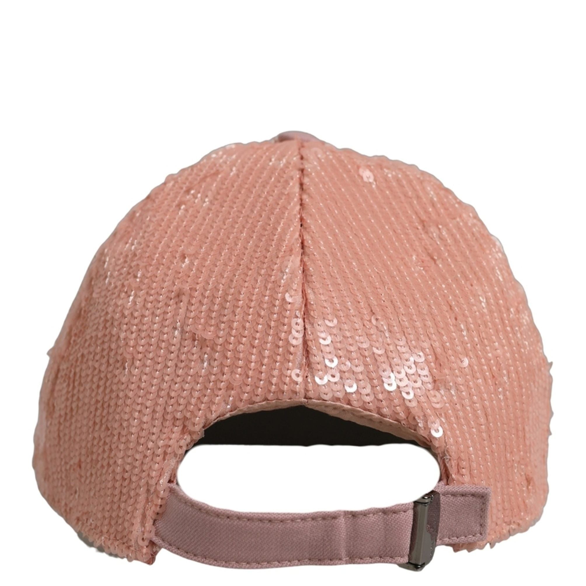 Dolce & Gabbana Men Pink Cotton Sequin Baseball Cap 6 Panels Hat