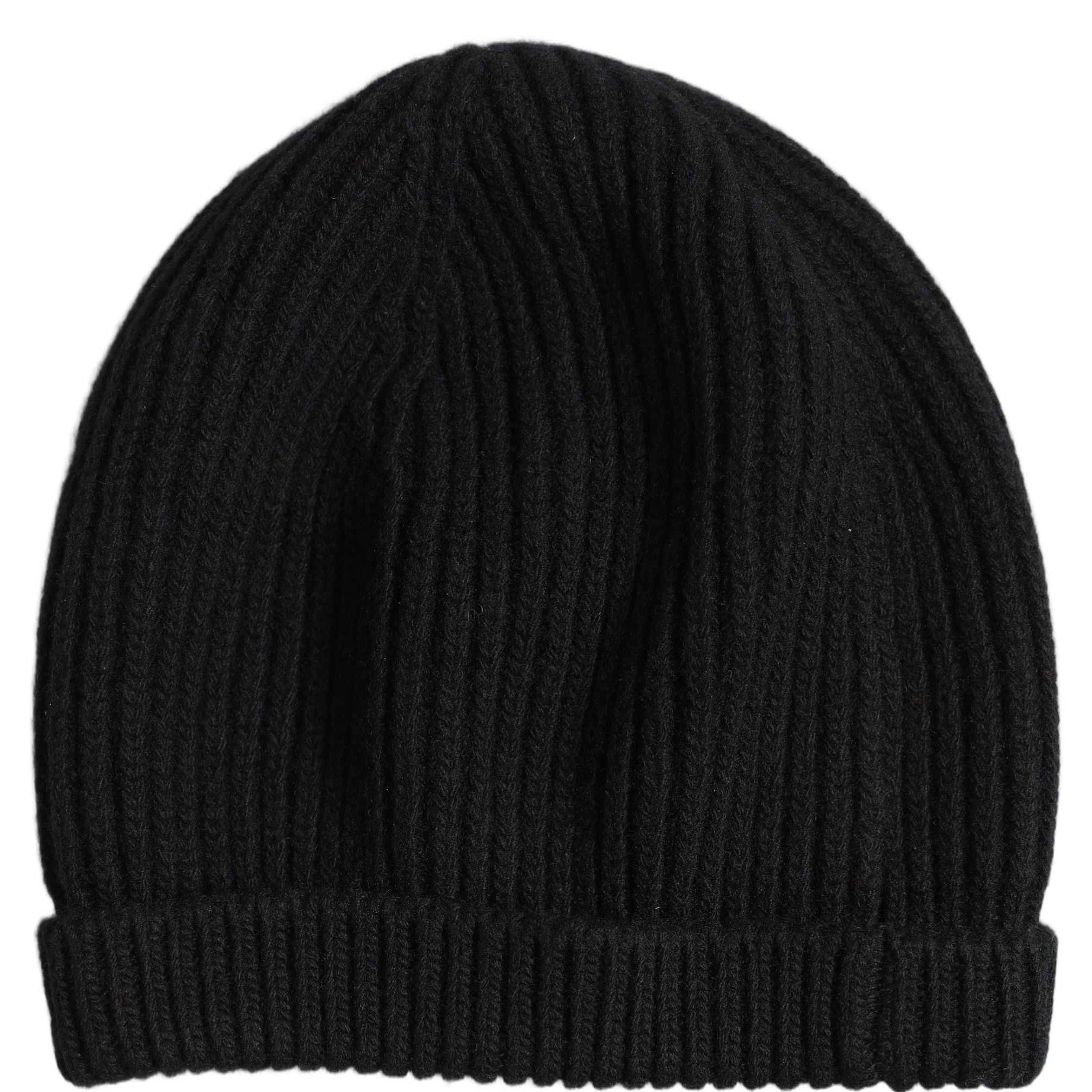 Dolce & Gabbana Men Black Wool Knitted Winter Beanie Capello One Hat