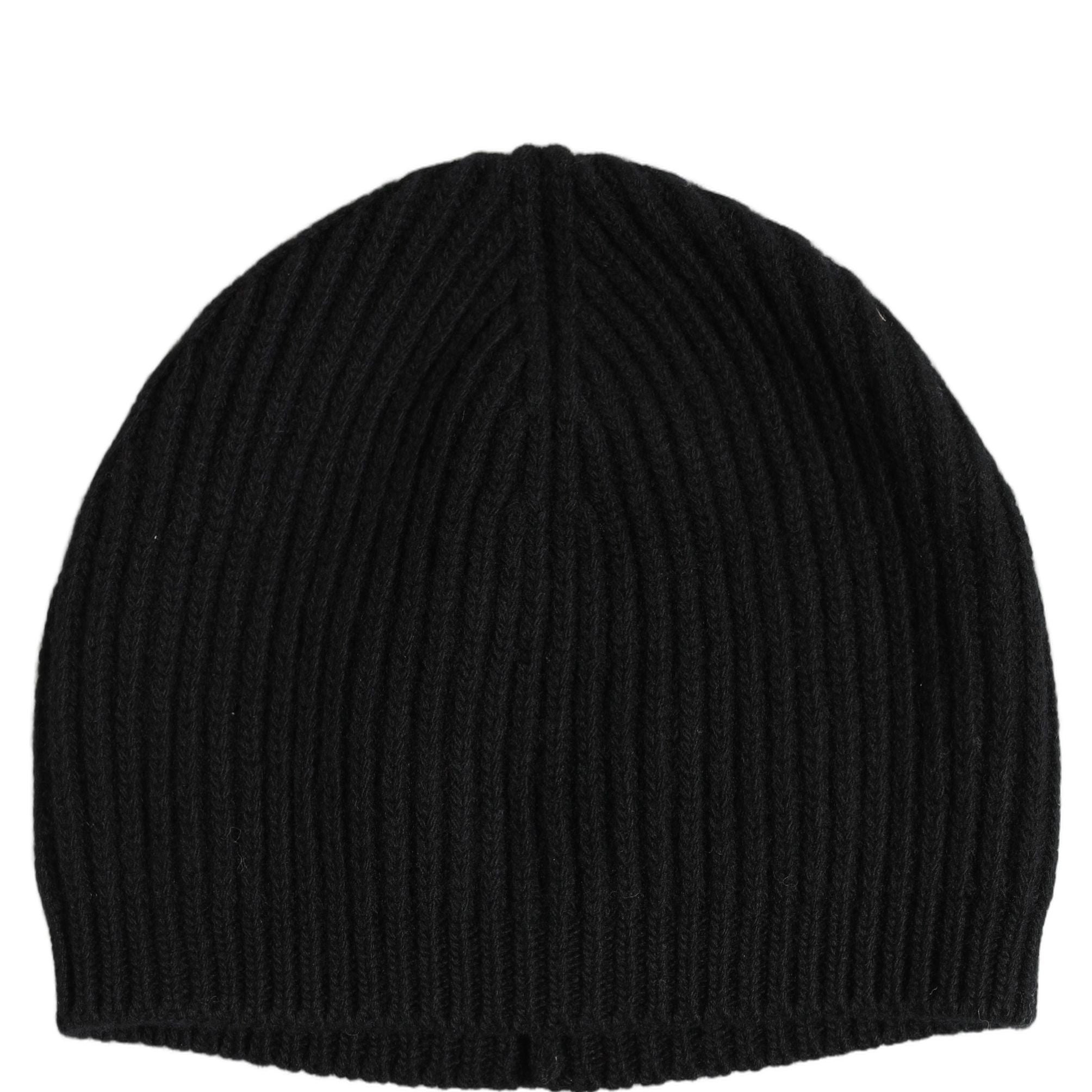 Dolce & Gabbana Men Black Wool Knitted Winter Beanie Capello One Size Hat