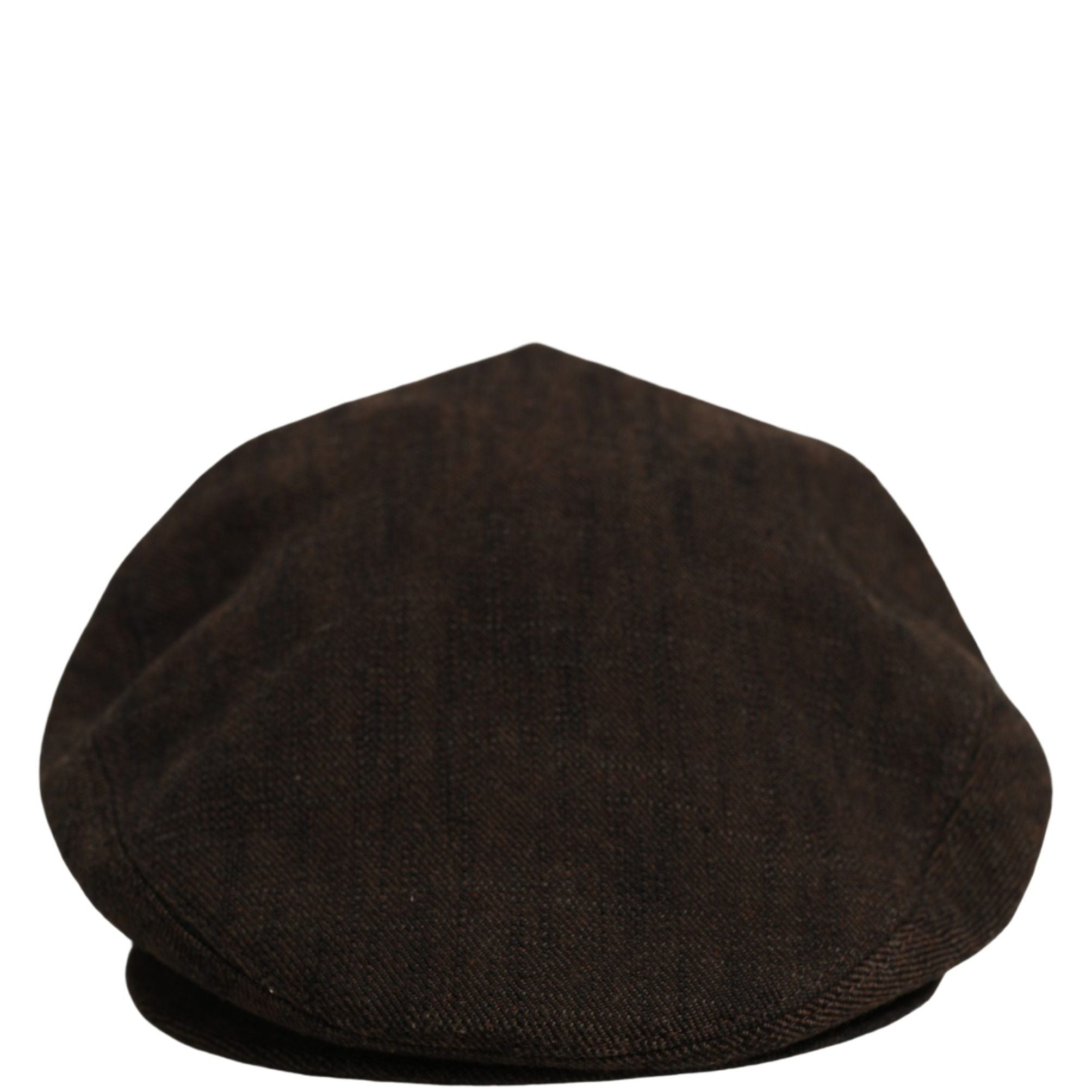 Dolce & Gabbana Men Brown Cotton Flat Cloth Newsboy Cap Hat