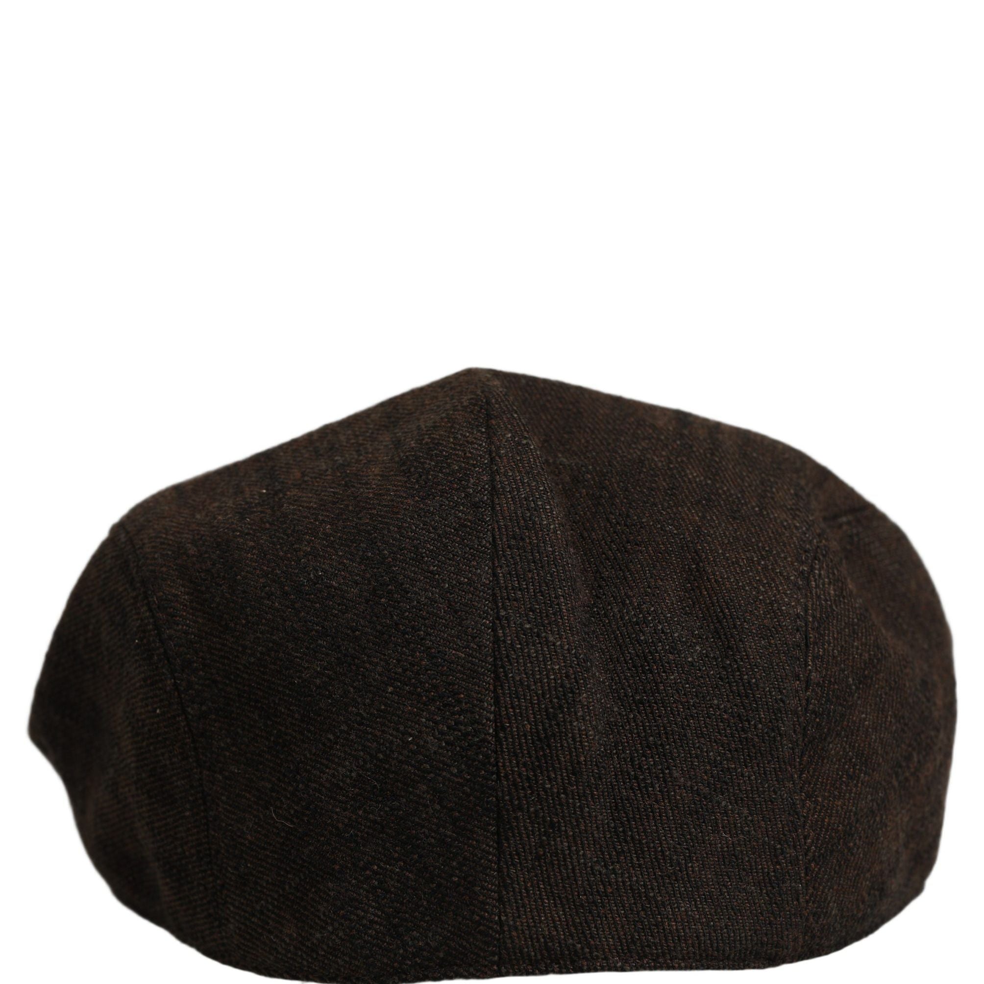 Dolce & Gabbana Men Brown Cotton Flat Cloth Newsboy Cap Hat