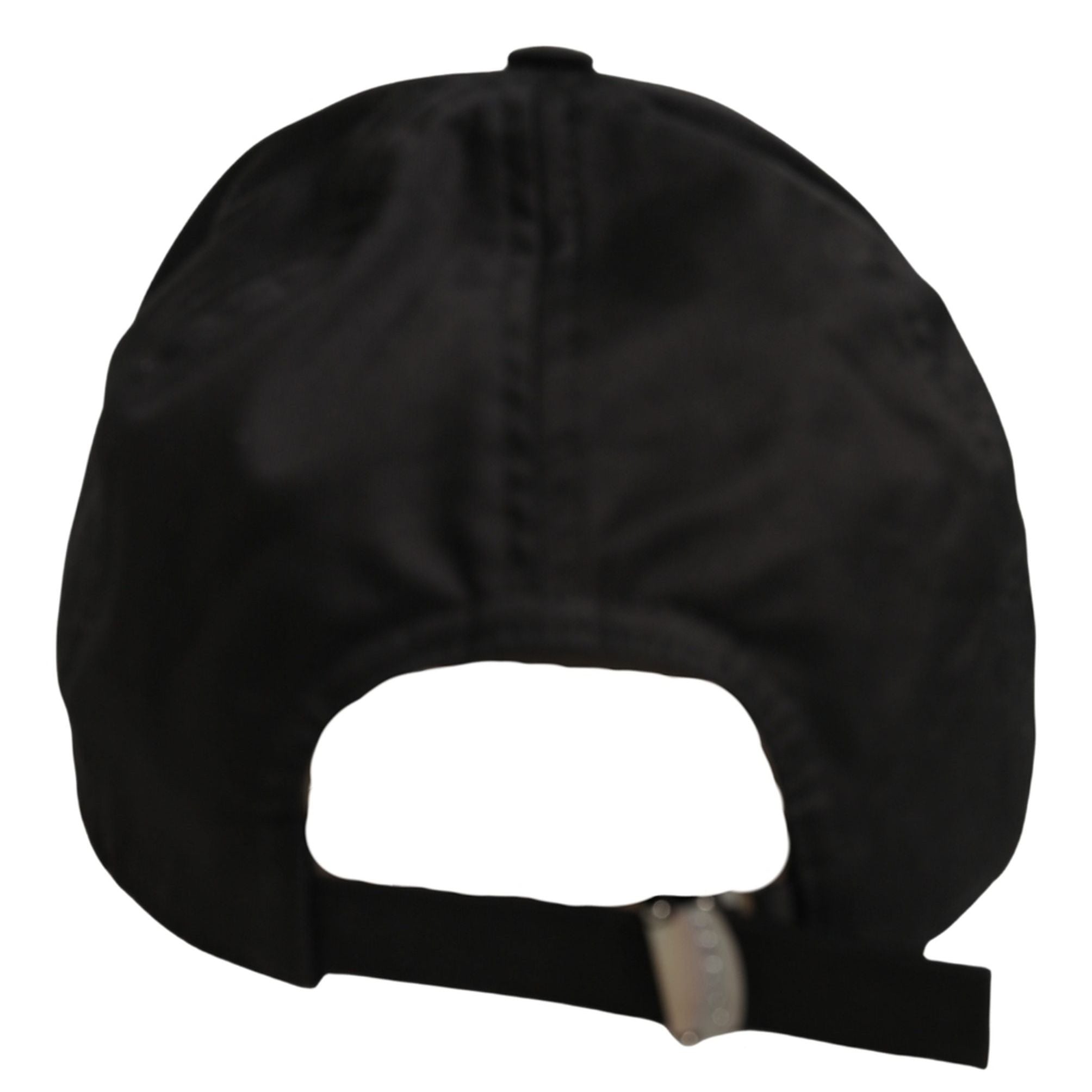 Dolce & Gabbana Men Black Cotton Baseball Cap 6 Panels Hat
