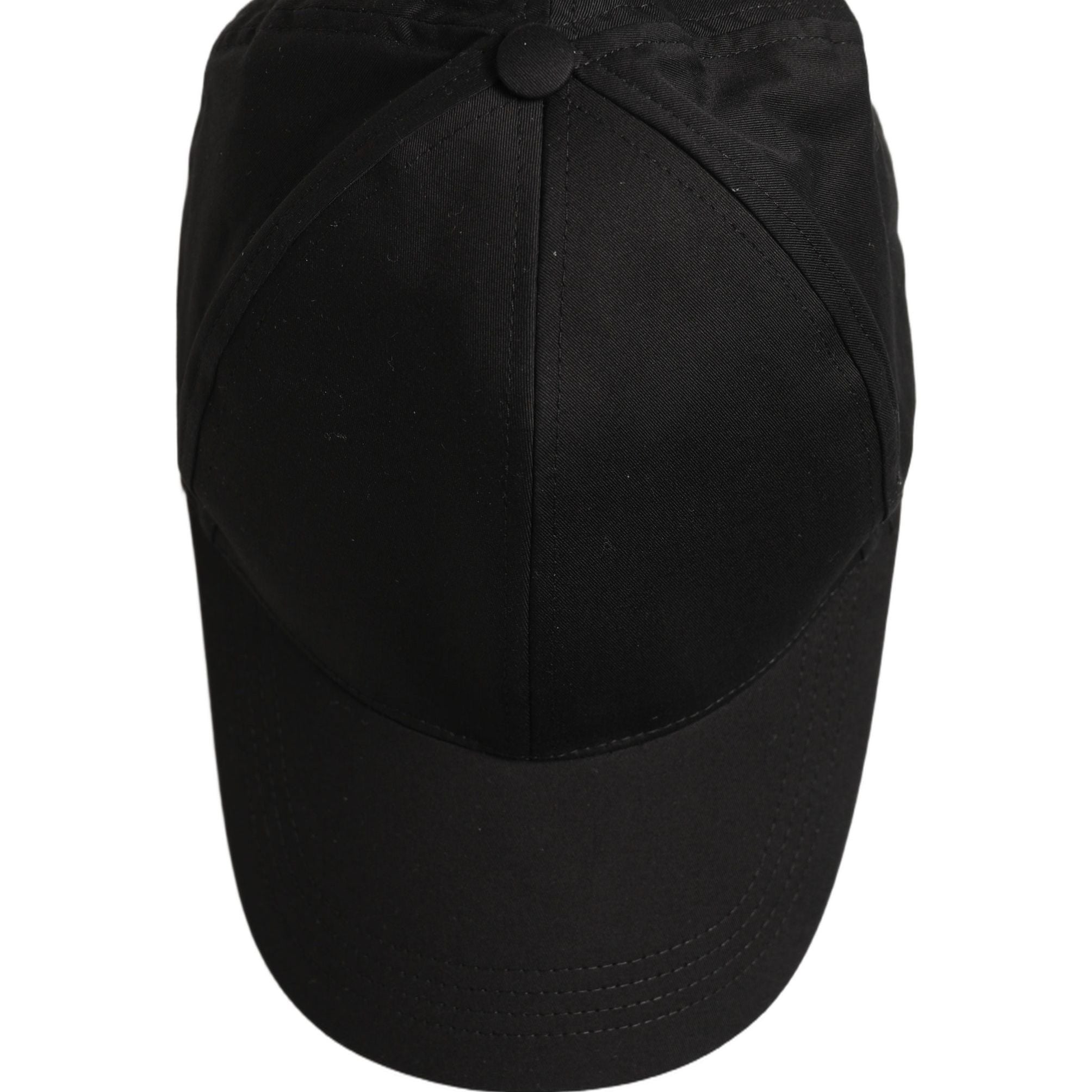 Dolce & Gabbana Men Black Cotton Baseball Cap 6 Panels Hat