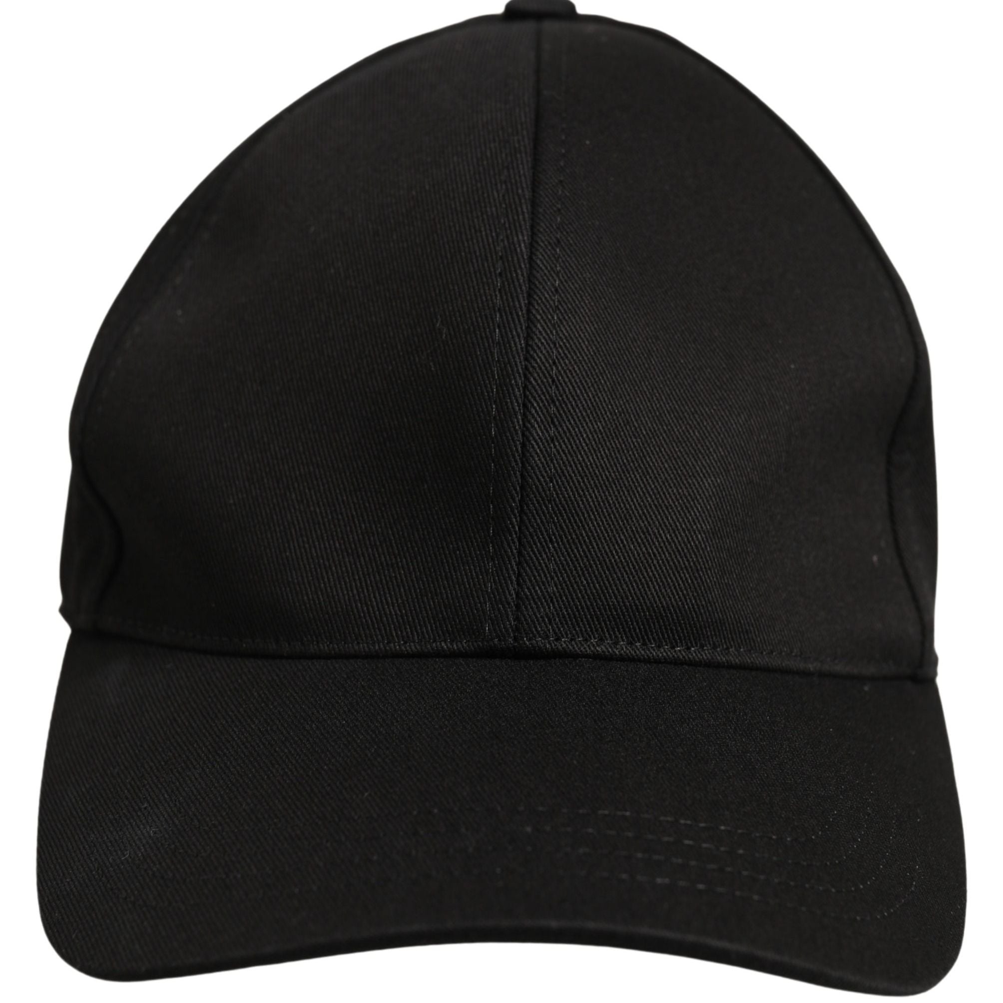 Dolce & Gabbana Men Black Cotton Baseball Capello 6 Panels Hat