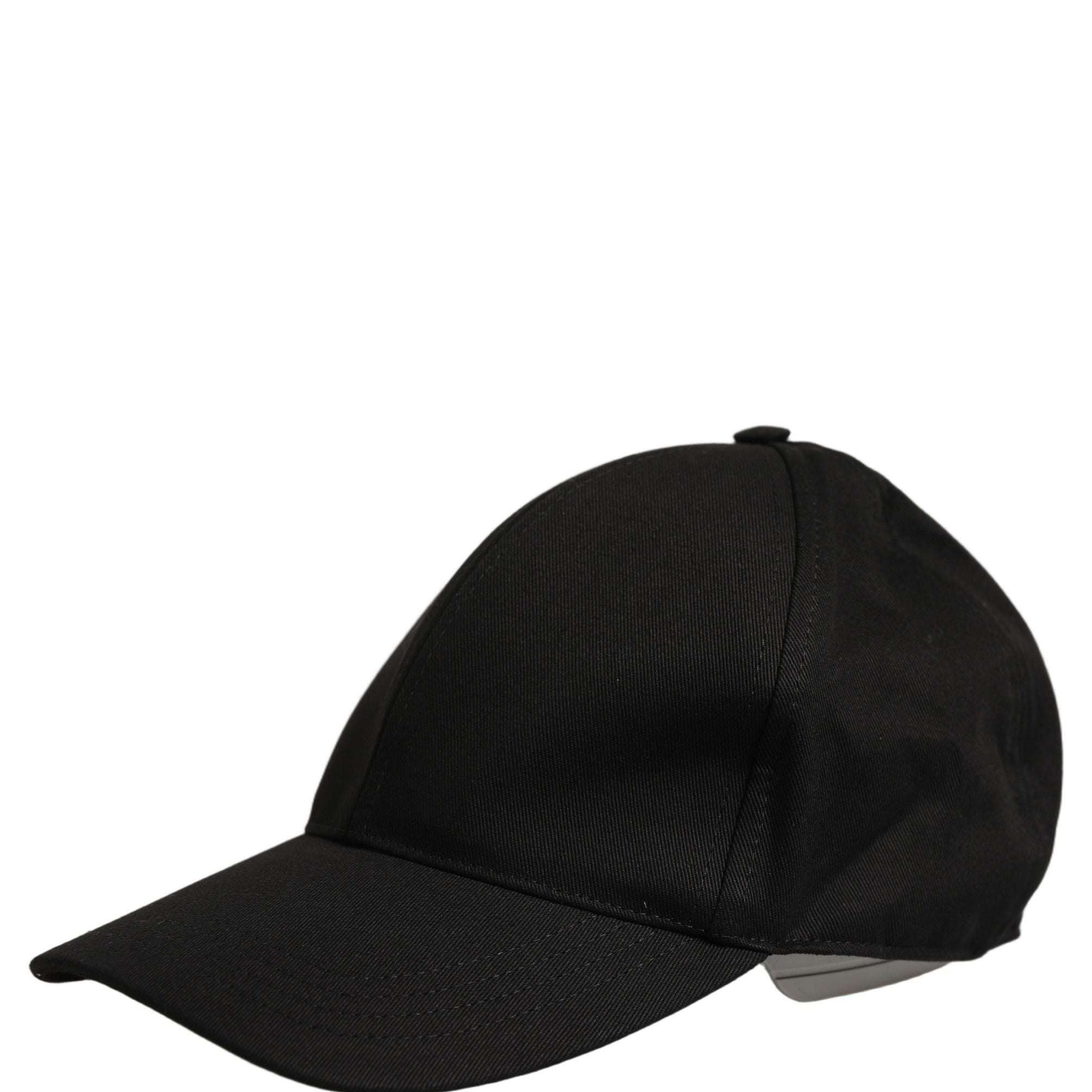 Dolce & Gabbana Men Black Cotton Baseball Capello 6 Panels Hat