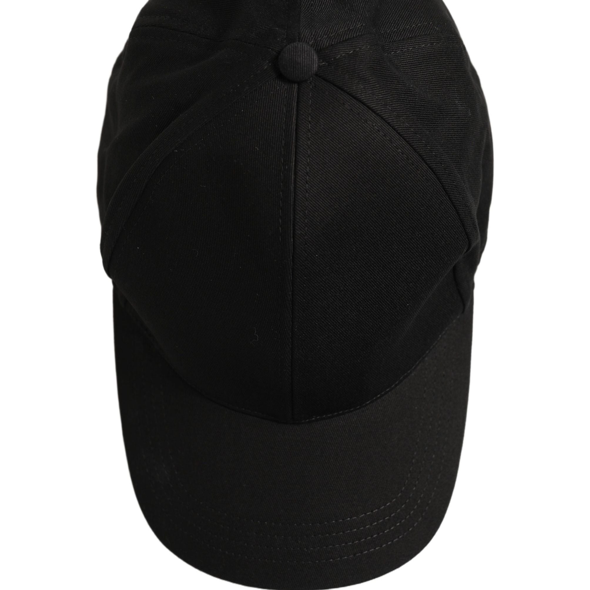 Dolce & Gabbana Men Black Cotton Baseball Capello 6 Panels Hat
