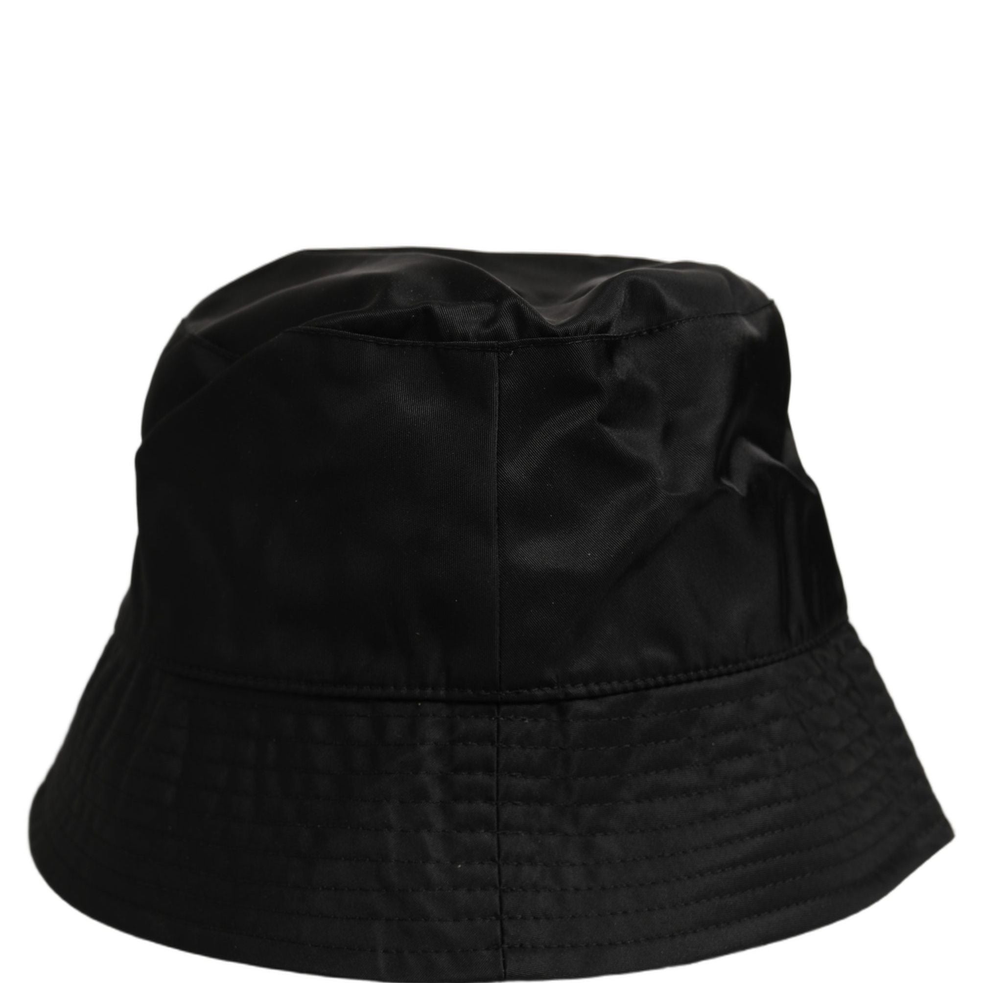Dolce & Gabbana Men Black Nylon Wide Brim Bucket Capello Hat
