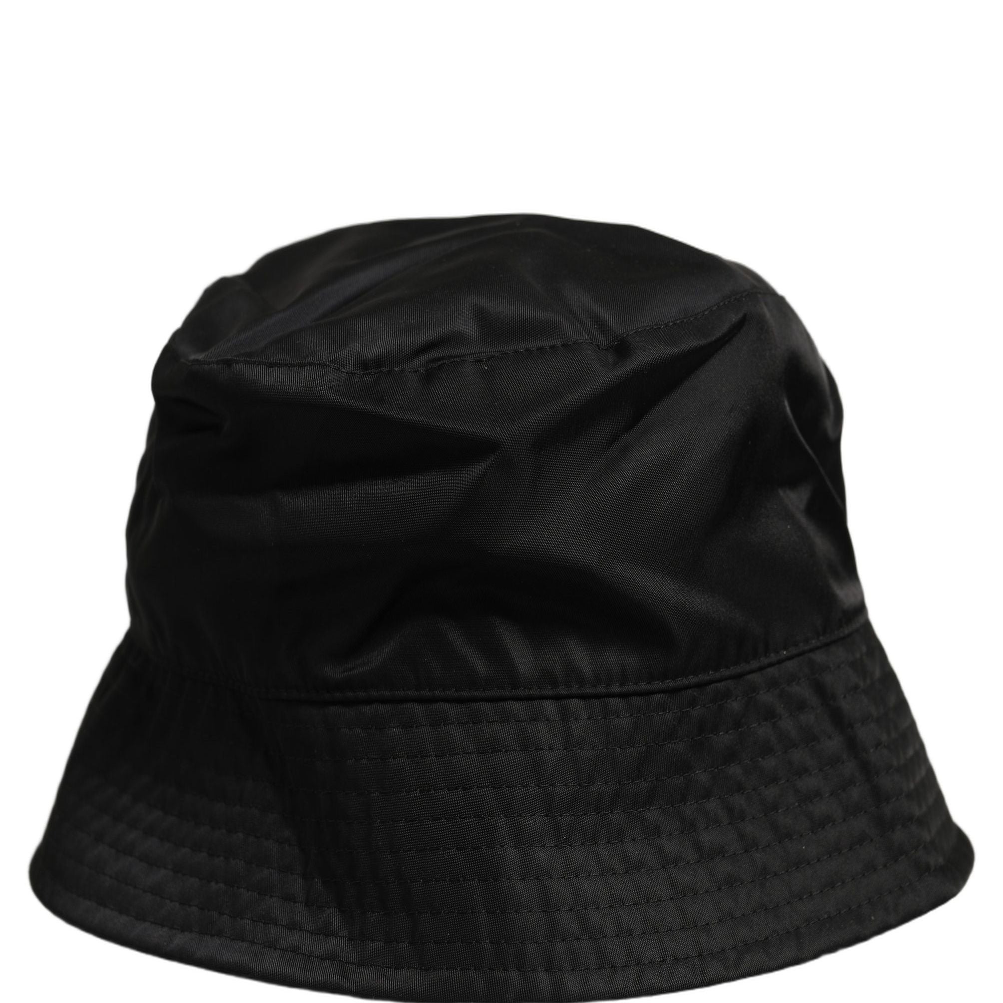 Dolce & Gabbana Men Black Nylon Wide Brim Bucket Capello Hat