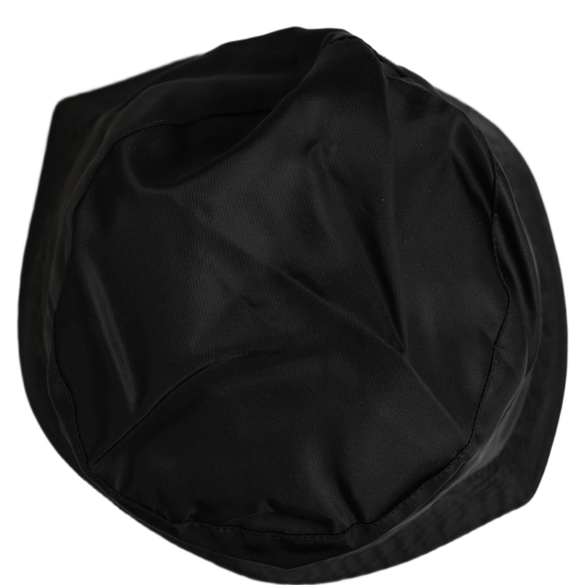 Dolce & Gabbana Men Black Nylon Wide Brim Bucket Capello Hat