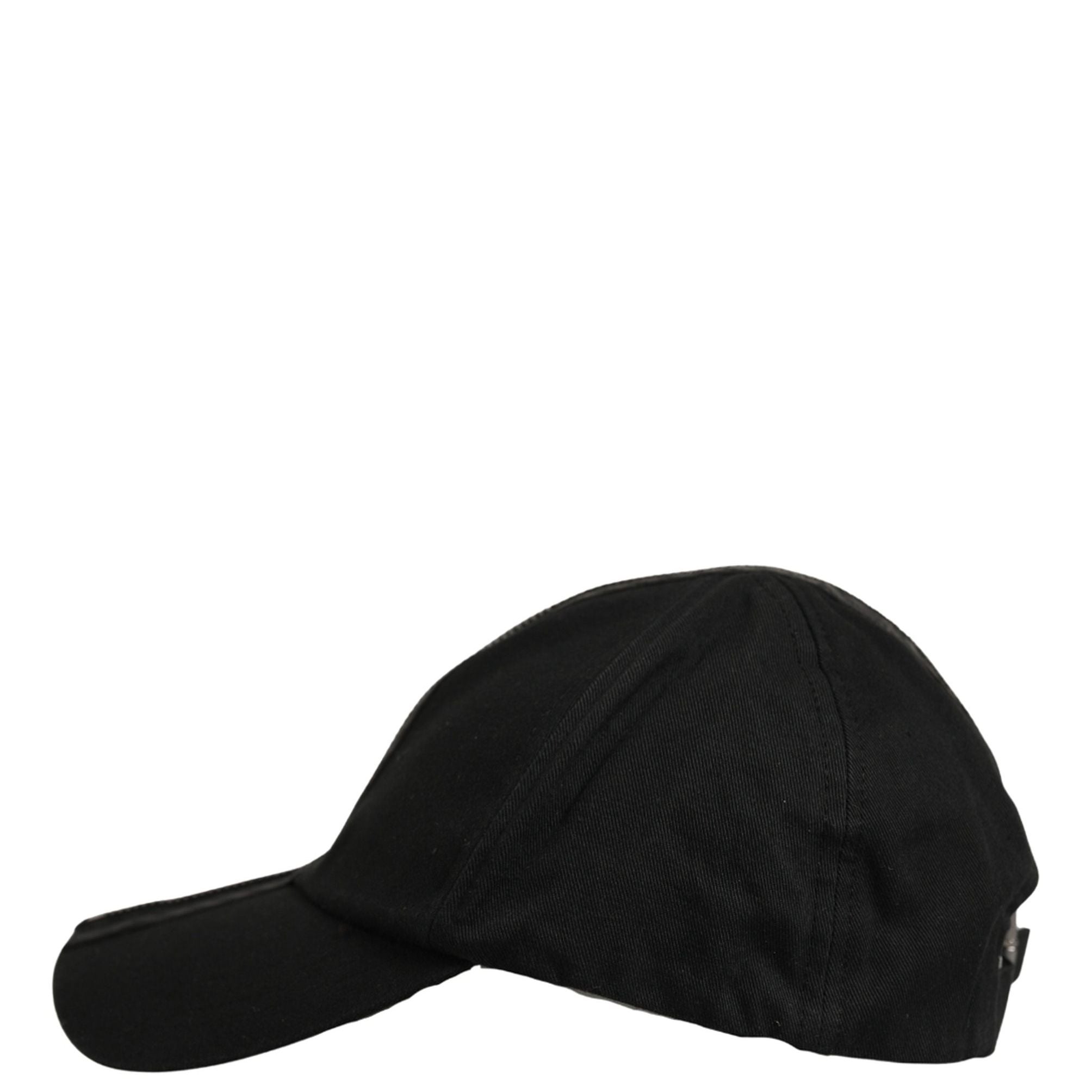 Dolce & Gabbana Men Black Cotton Baseball Cap 6 Panels Hat