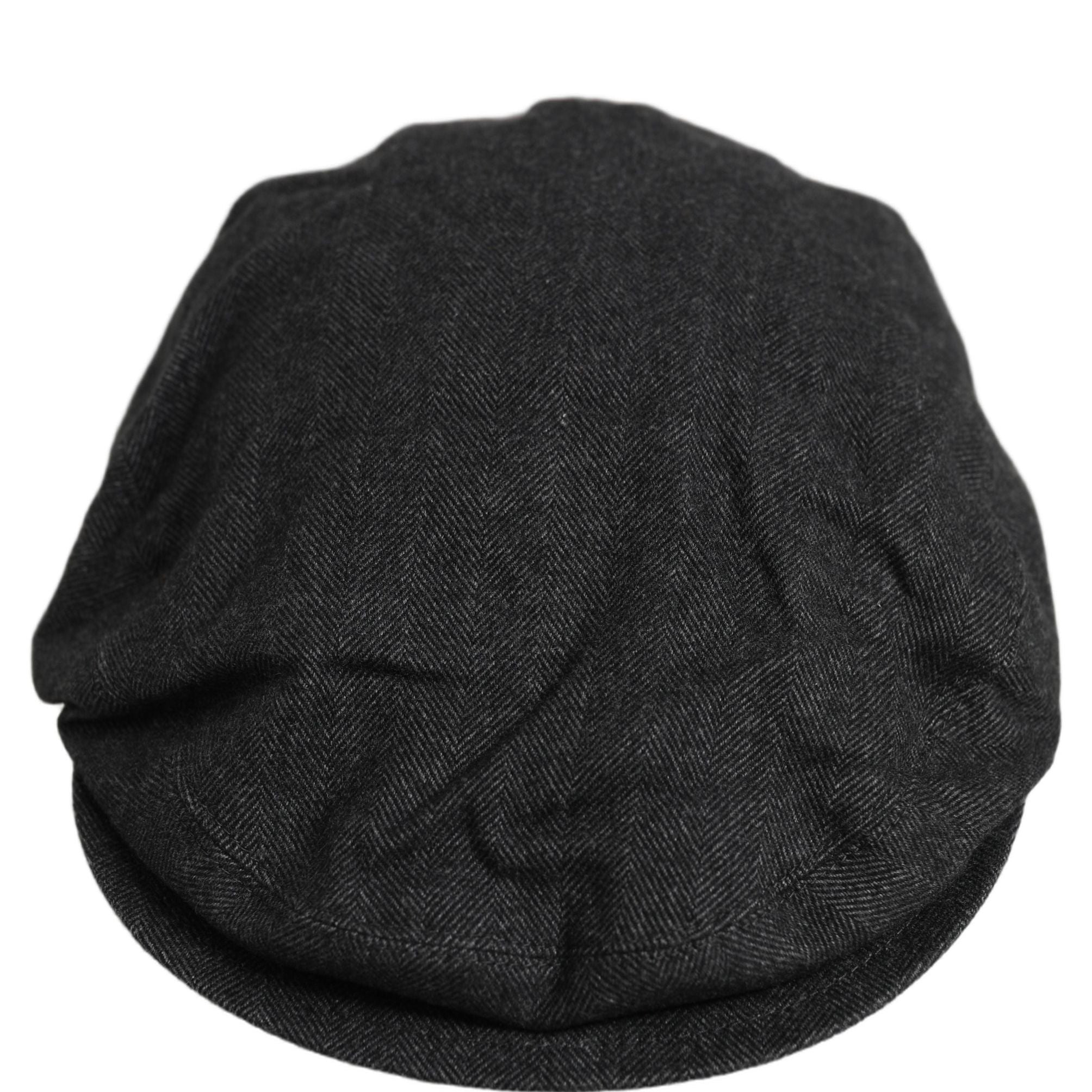 Dolce & Gabbana Men Black Cotton Flat Cloth Newsboy Cap Hat