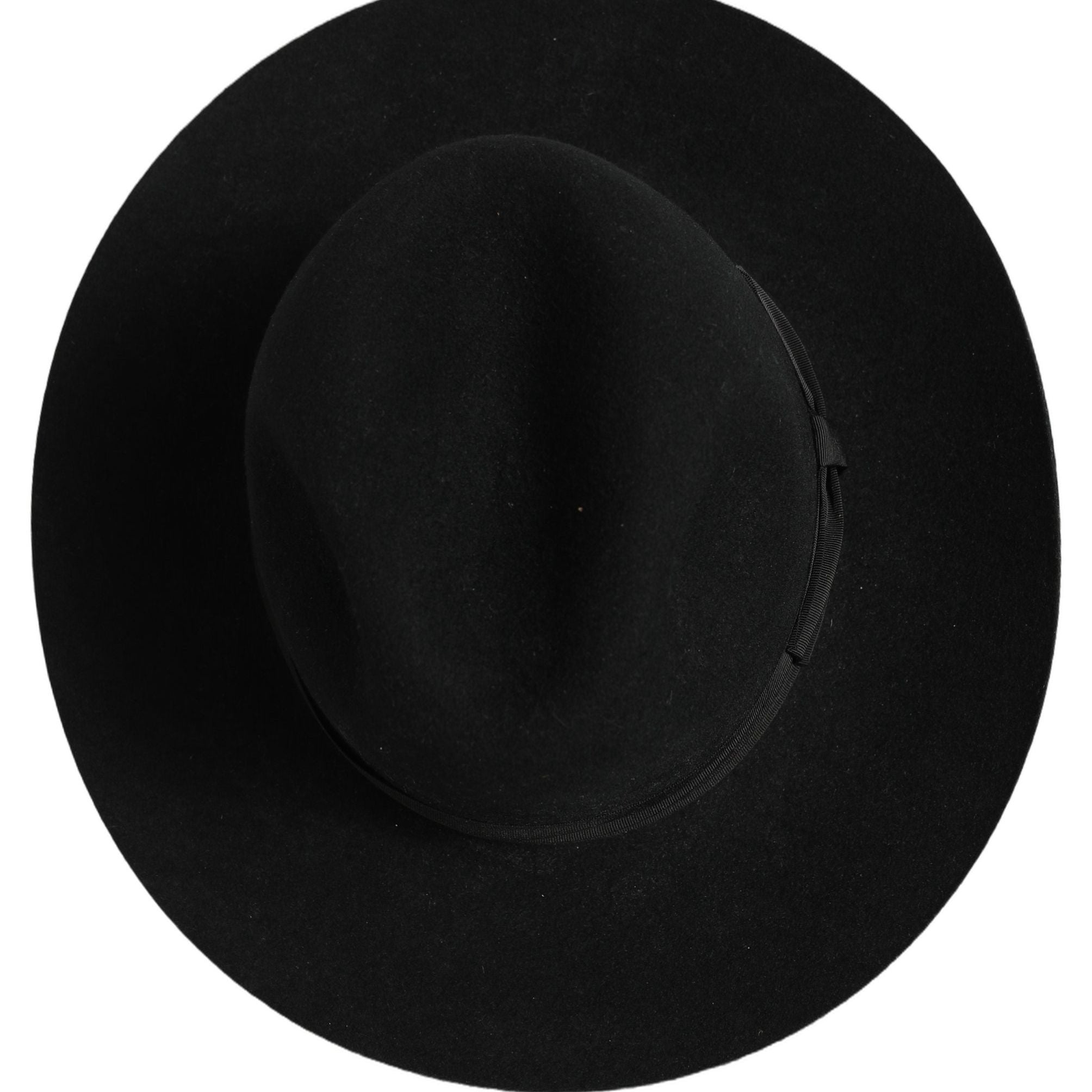 Dolce & Gabbana Men Black Classic Wide Brim Fedora Capello Hat