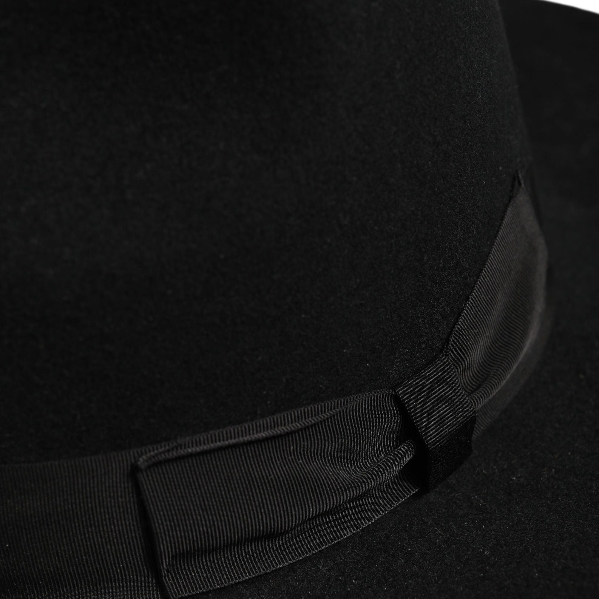 Dolce & Gabbana Men Black Classic Wide Brim Fedora Capello Hat