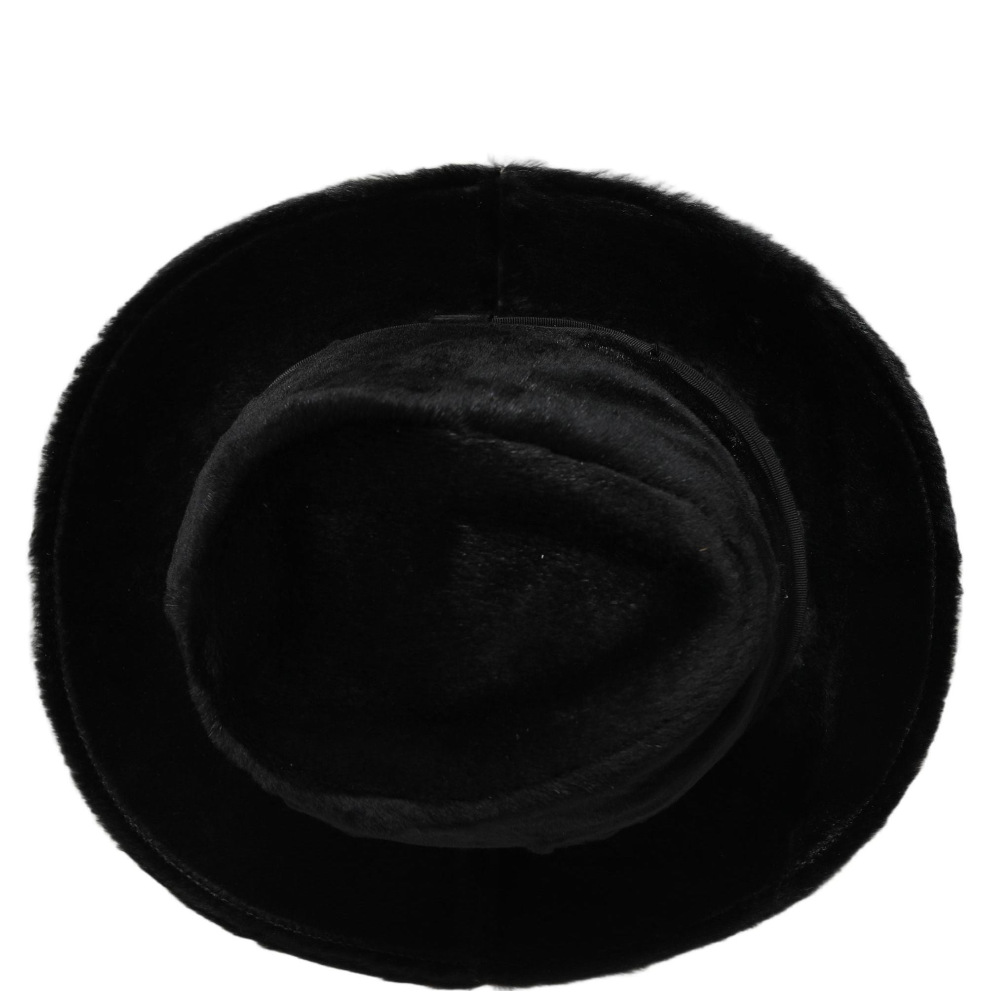 Dolce & Gabbana Men Black Classic Wide Brim Fedora Capello Hat