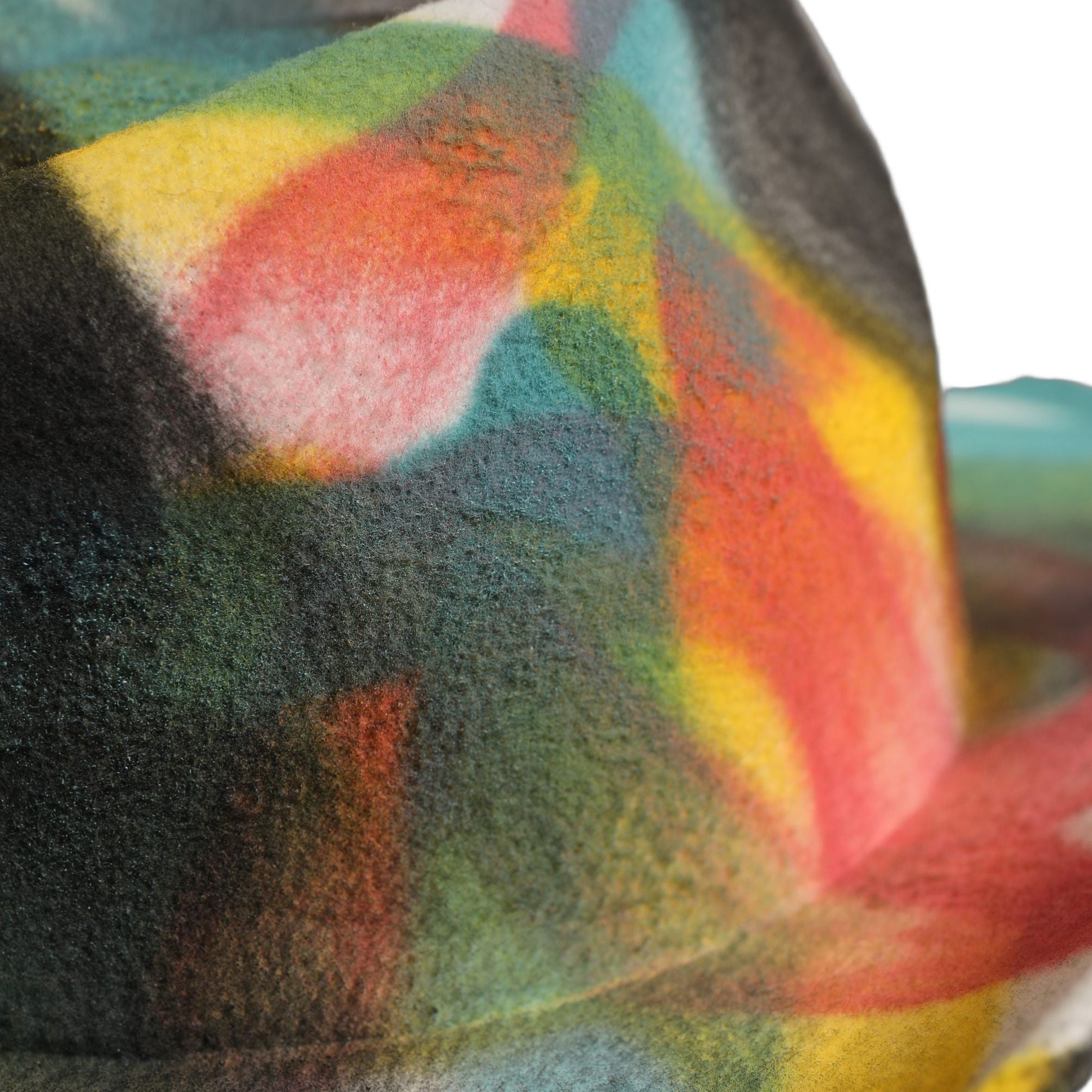 Dolce & Gabbana Men White Graffiti Wide Brim Fedora Capello Hat
