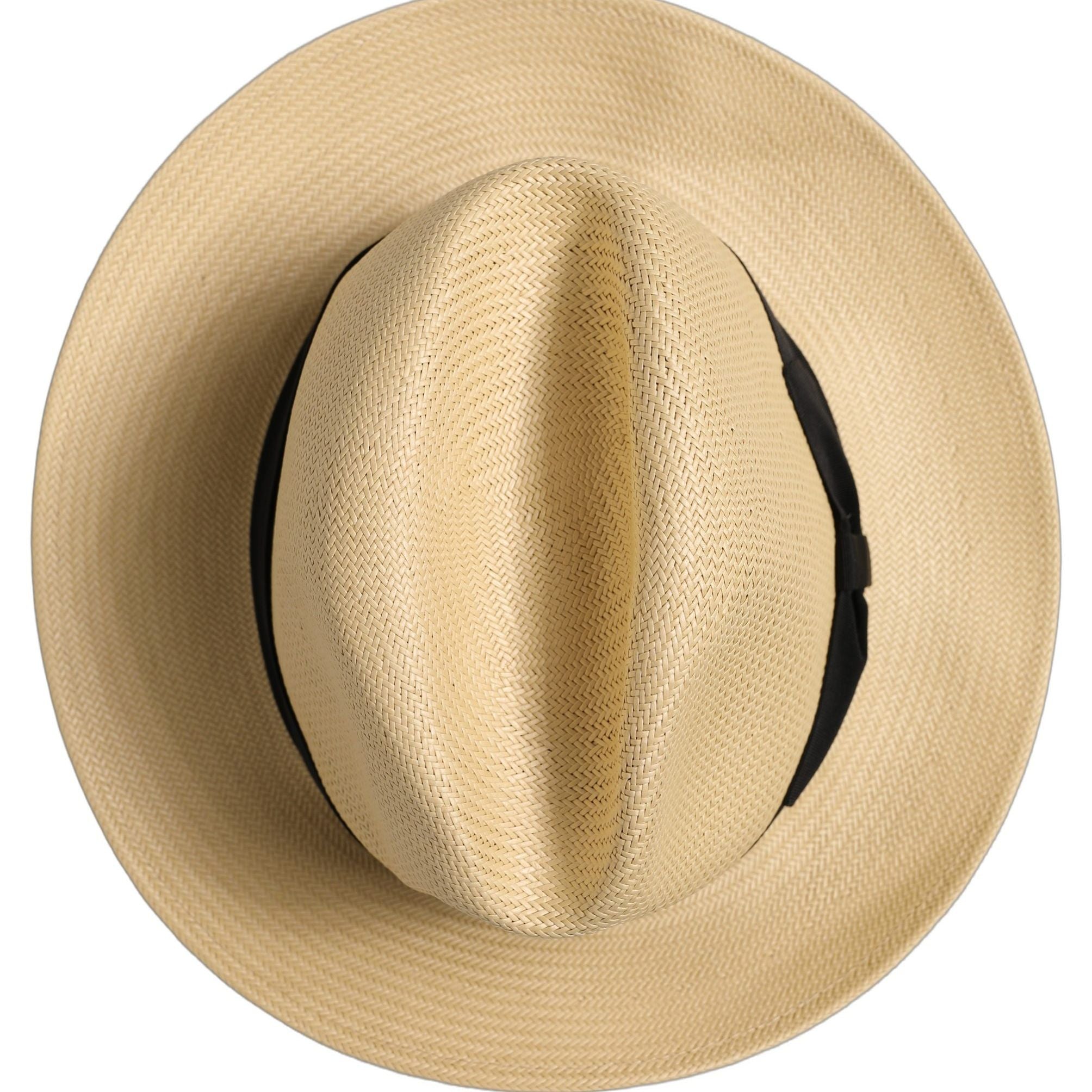 Dolce & Gabbana Men Beige Paper Straw Fedora Panama Capello Hat