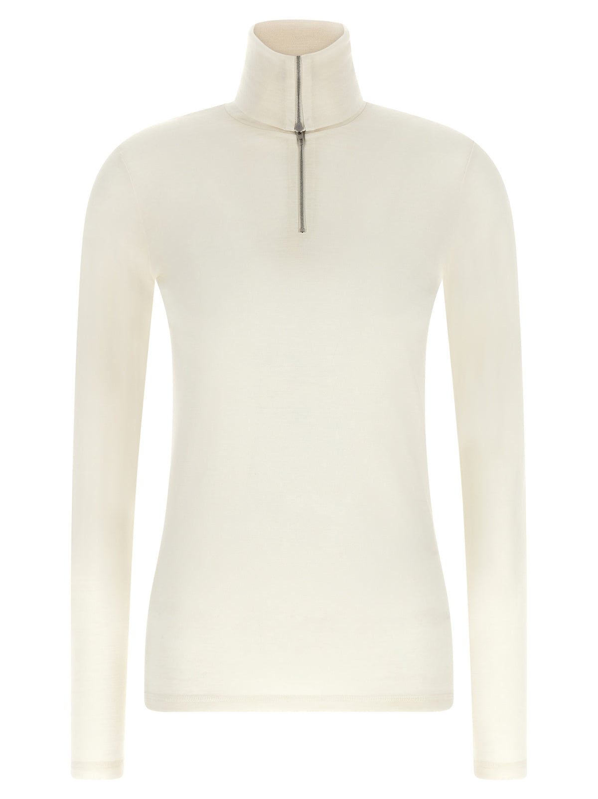 Jil Sander White Polyester Cardigan