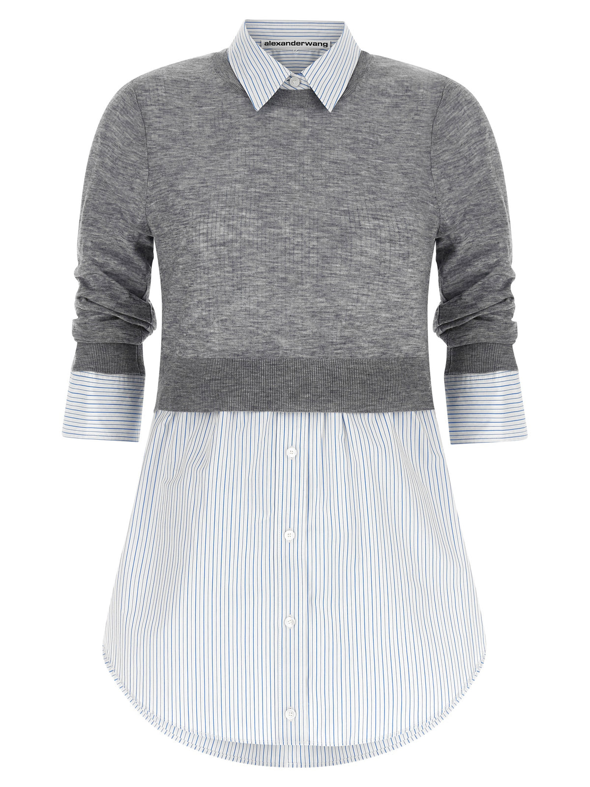 Alexander Wang Gray Wool Blouse