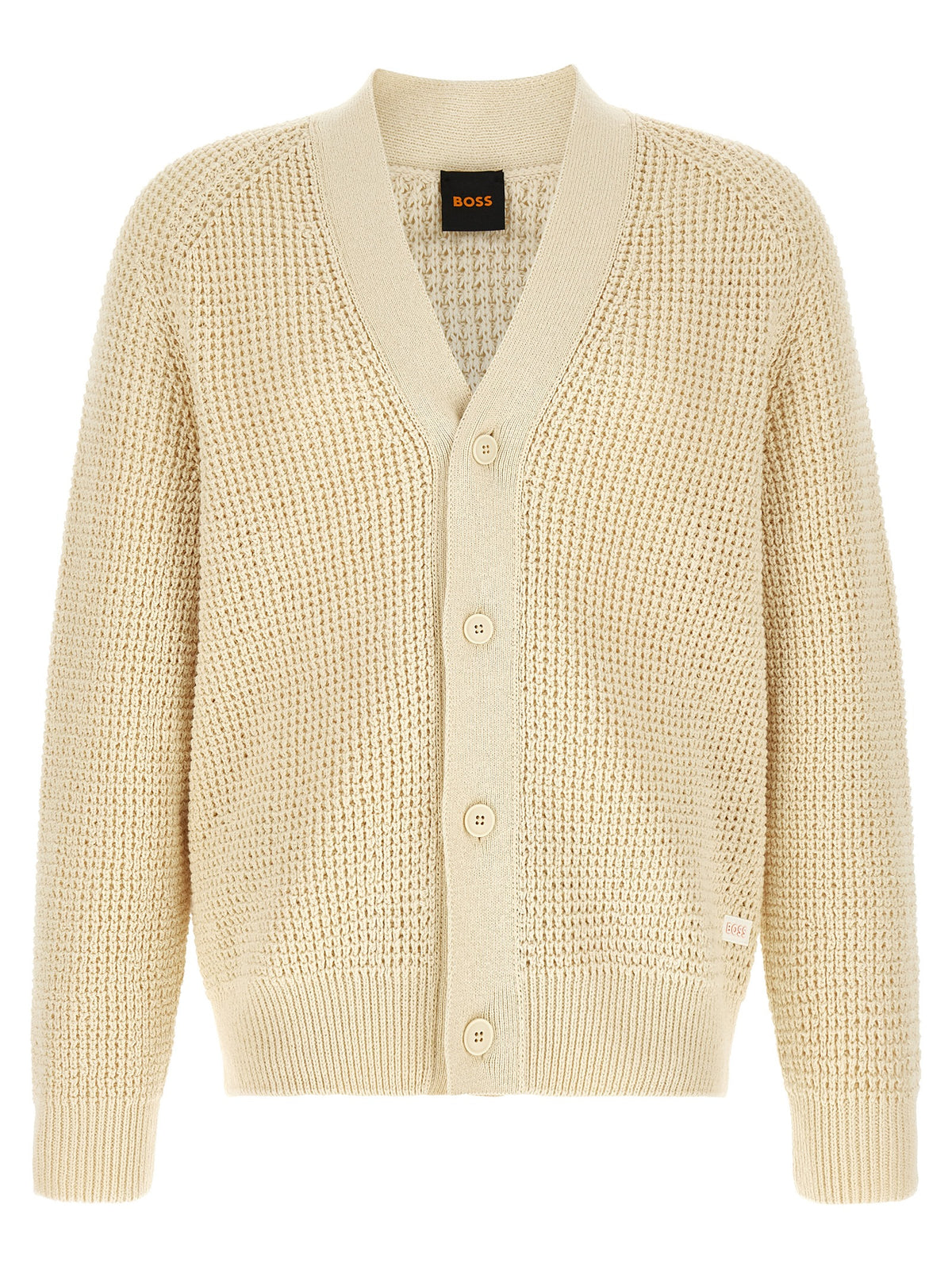 Hugo Boss Beige Cotton Cardigan