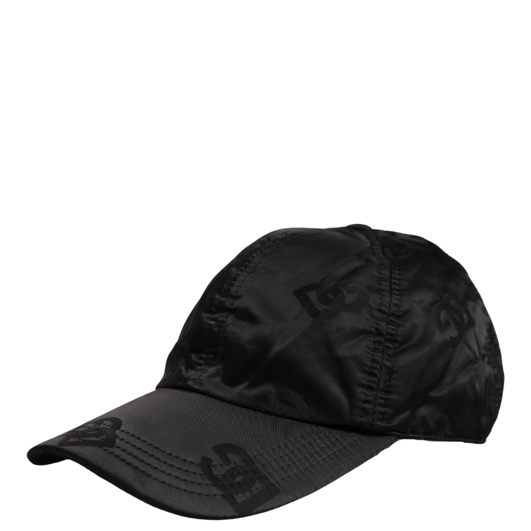 Dolce & Gabbana Men Black DG Monogram Baseball Capello Hat
