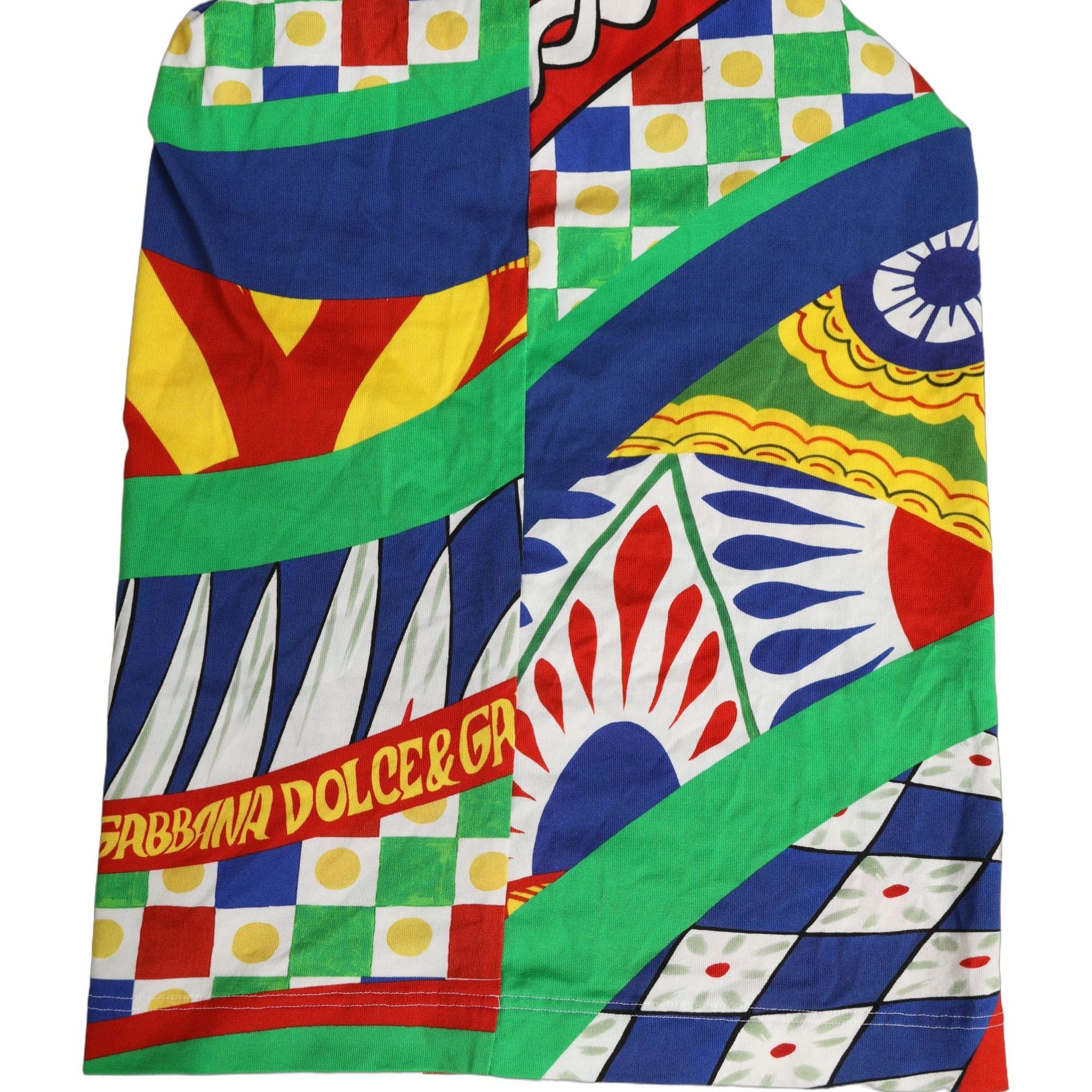 Dolce & Gabbana Men Multicolor Carretto Siciliano Balaclava Hat
