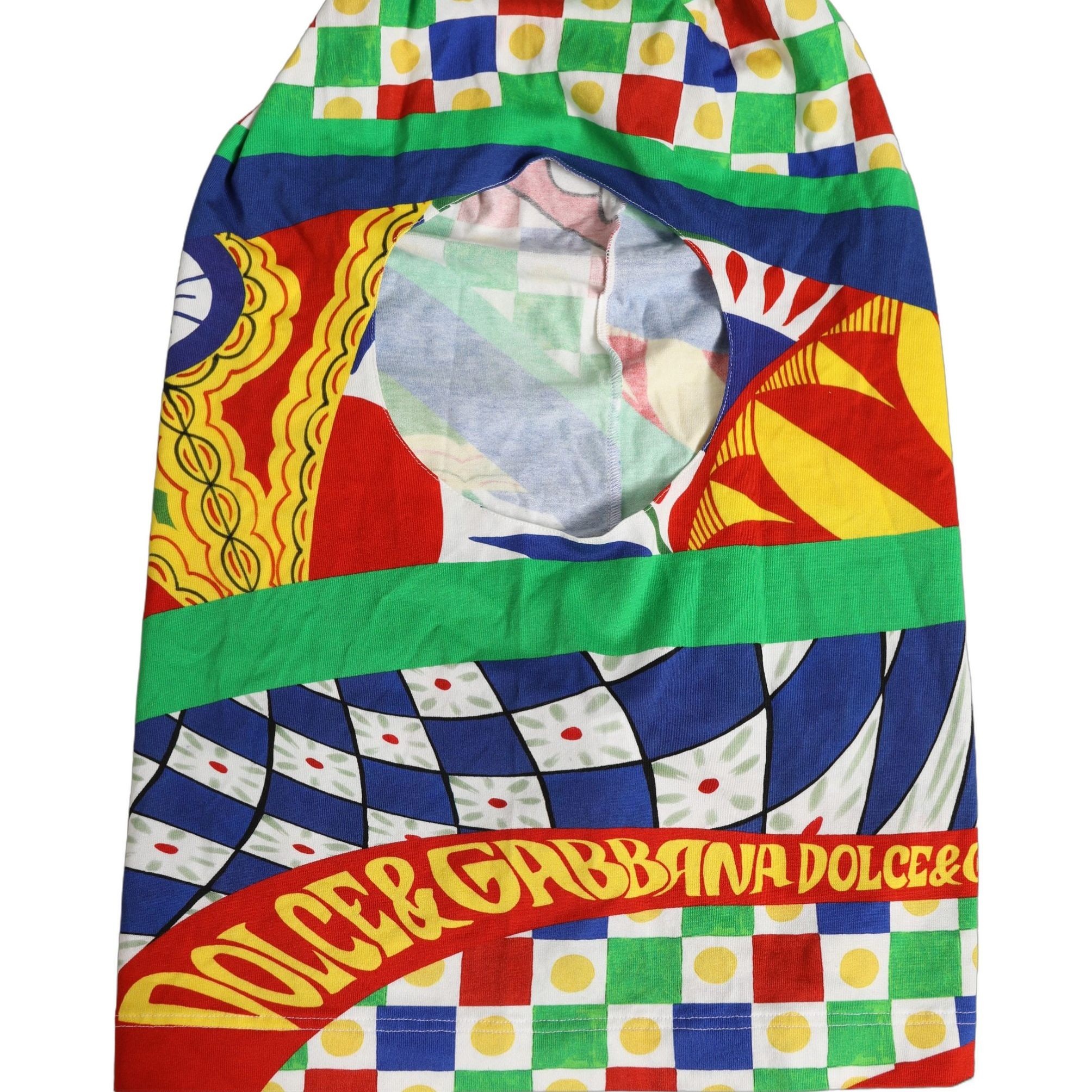 Dolce & Gabbana Men Multicolor Carretto Siciliano Balaclava Hat