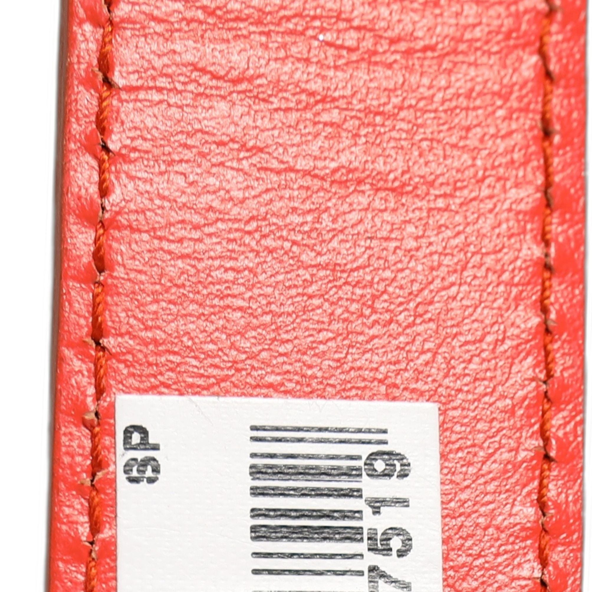 Dolce & Gabbana Red Leather Silver Metal Buckle Cintura Belt