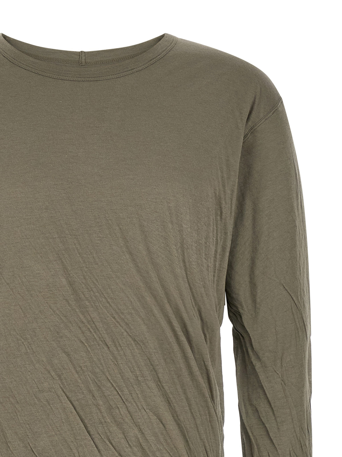 Rick Owens Gray Cotton T-Shirt