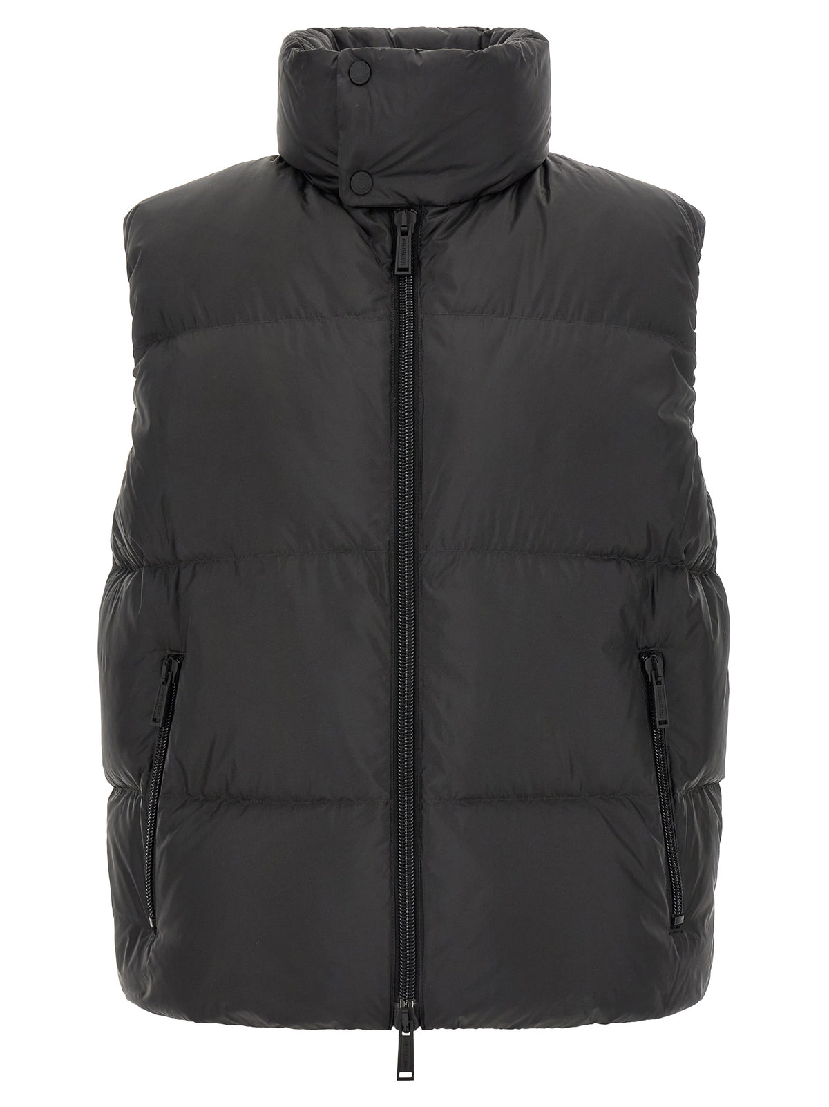 Dsquared² Black Polyester Sleeveless Jacket