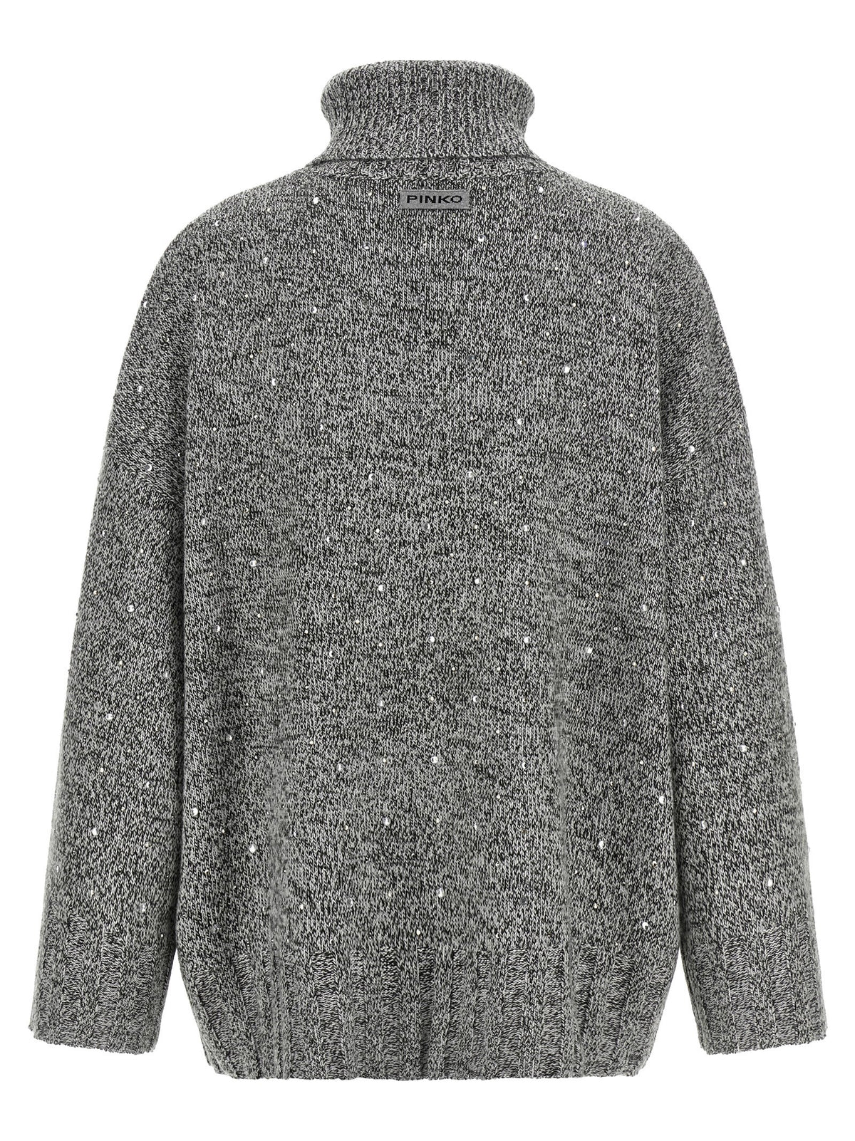 PINKO Gray Polyester Cardigan