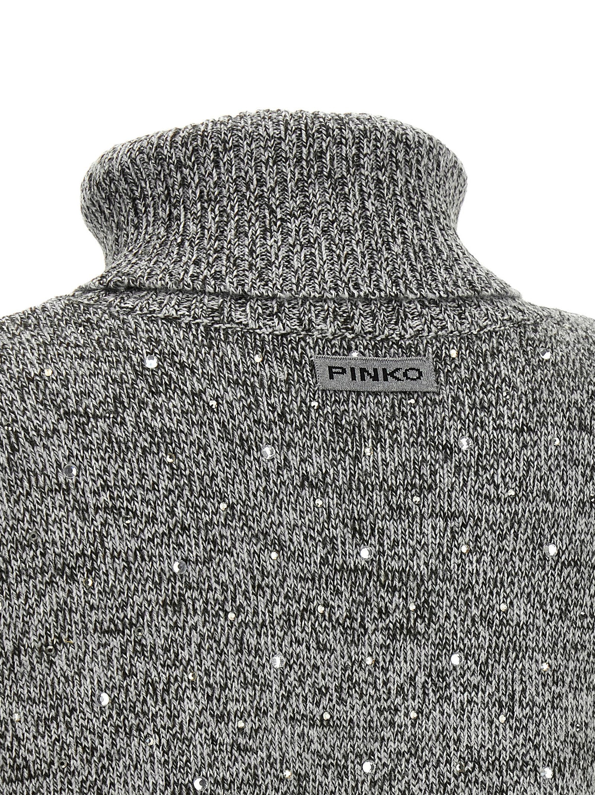 PINKO Gray Polyester Cardigan