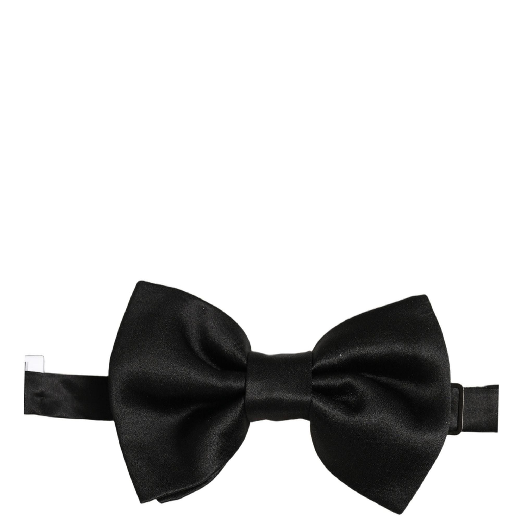 Dolce & Gabbana Men Black 100% Silk Adjustable Neck Papillon Bow Tie