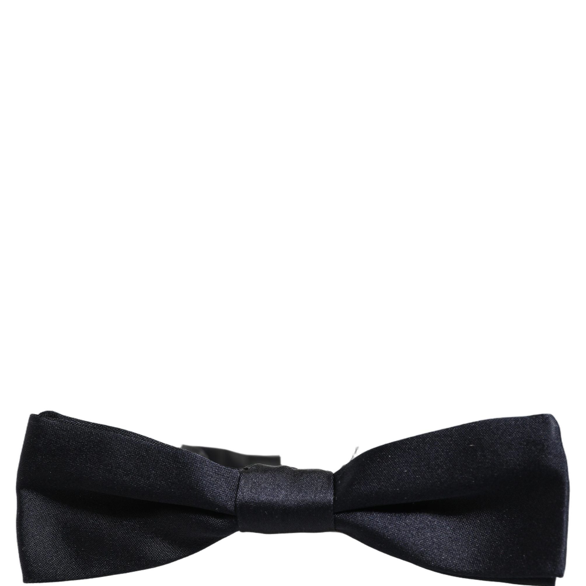Dolce & Gabbana Men Black 100% Silk Adjustable Neck Papillon Bow Tie