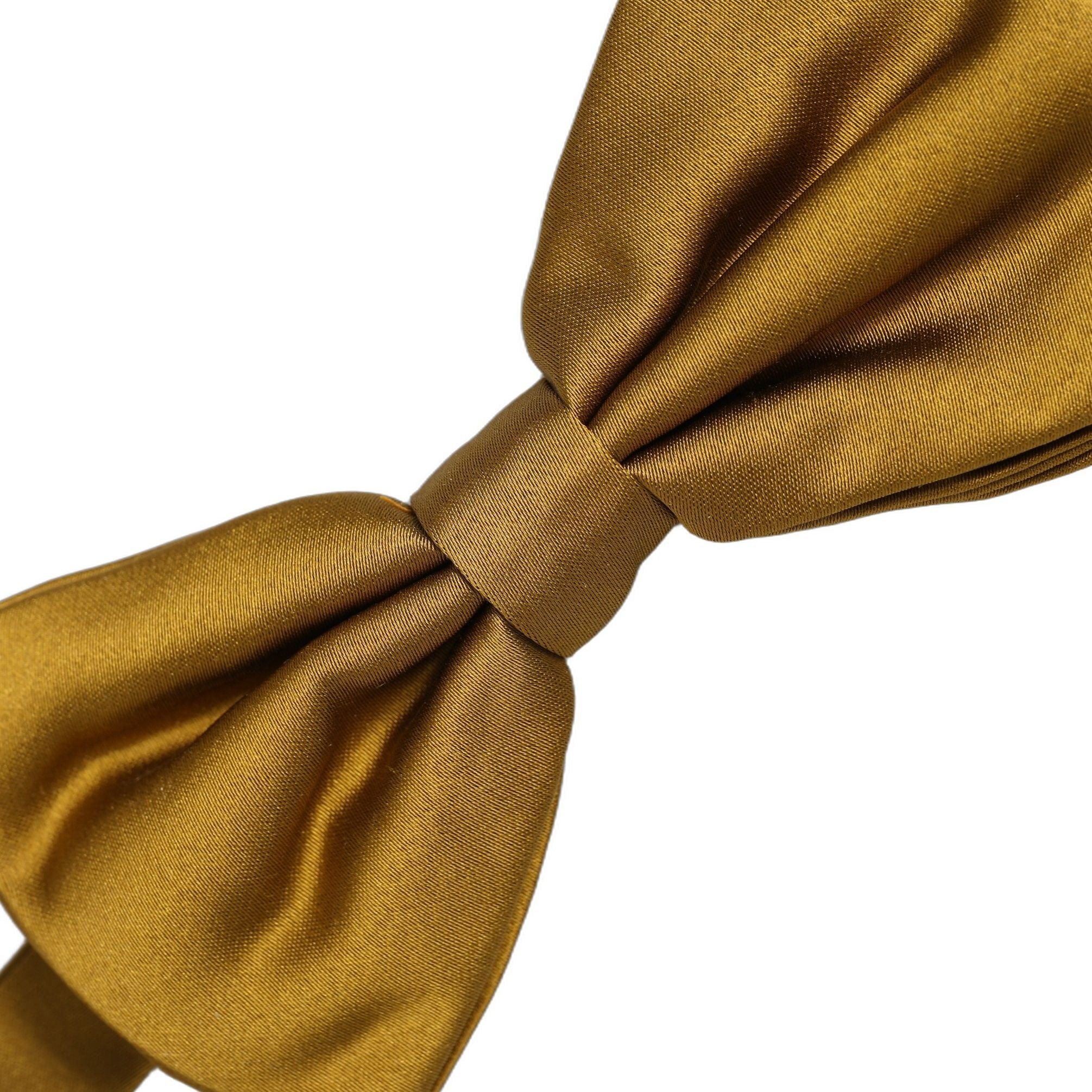 Dolce & Gabbana Men Mustard 100% Silk Adjustable Neck Papillon Bow Tie