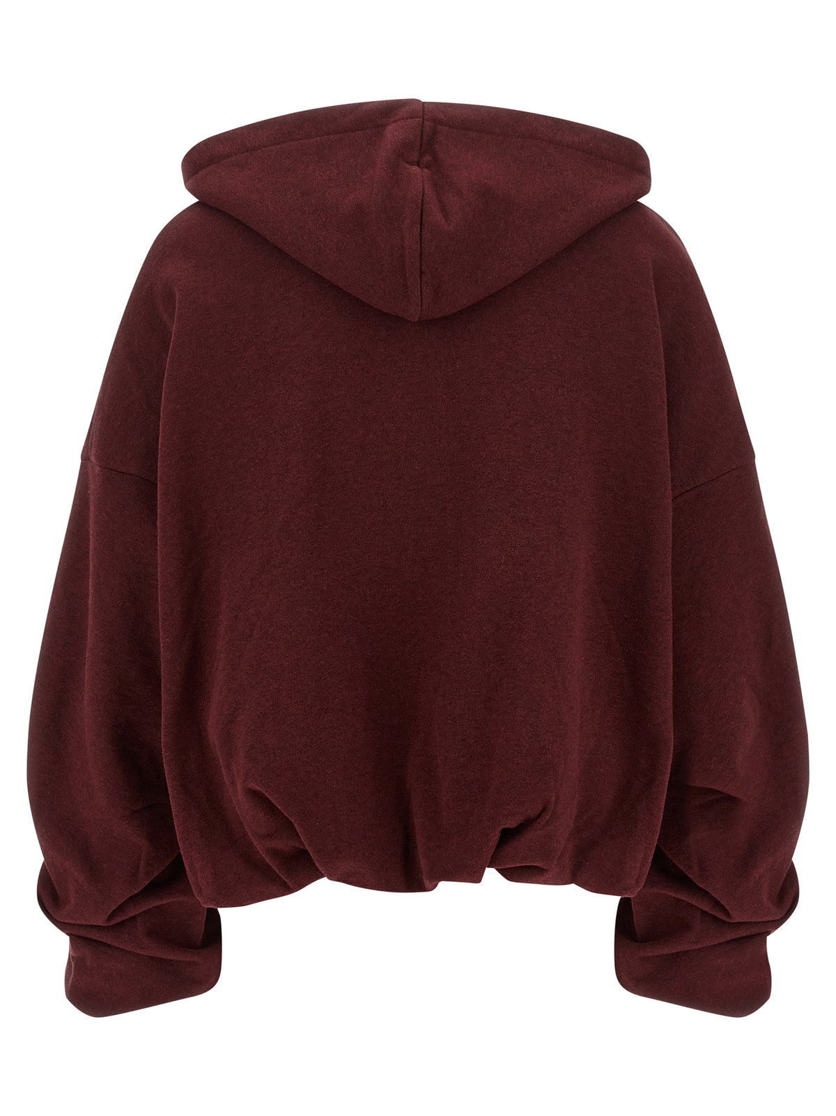 Dries Van Noten Bordeaux Cotton Hoodie