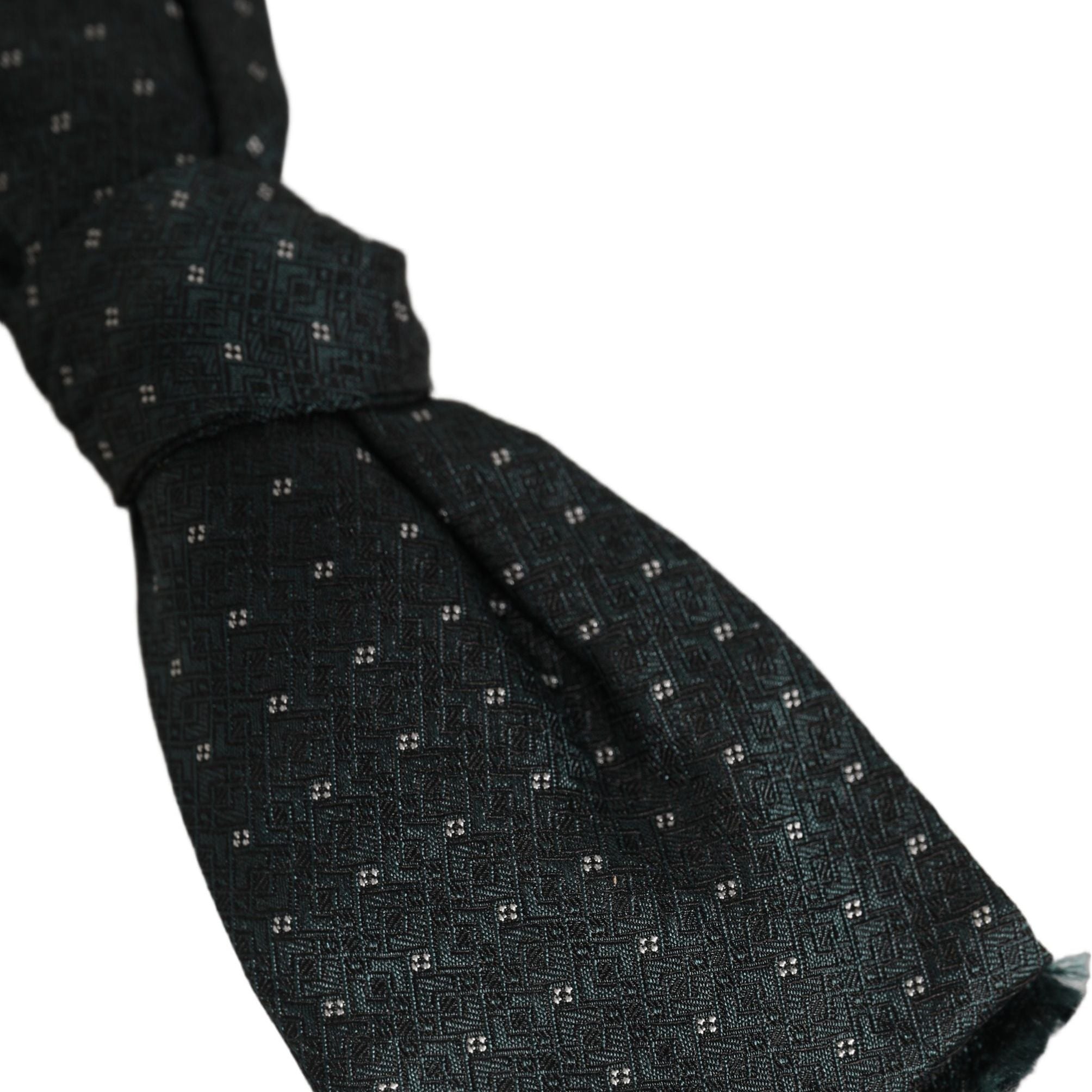 Dolce & Gabbana Men Green Patterned Adjustable Neck Papillon Bow Tie