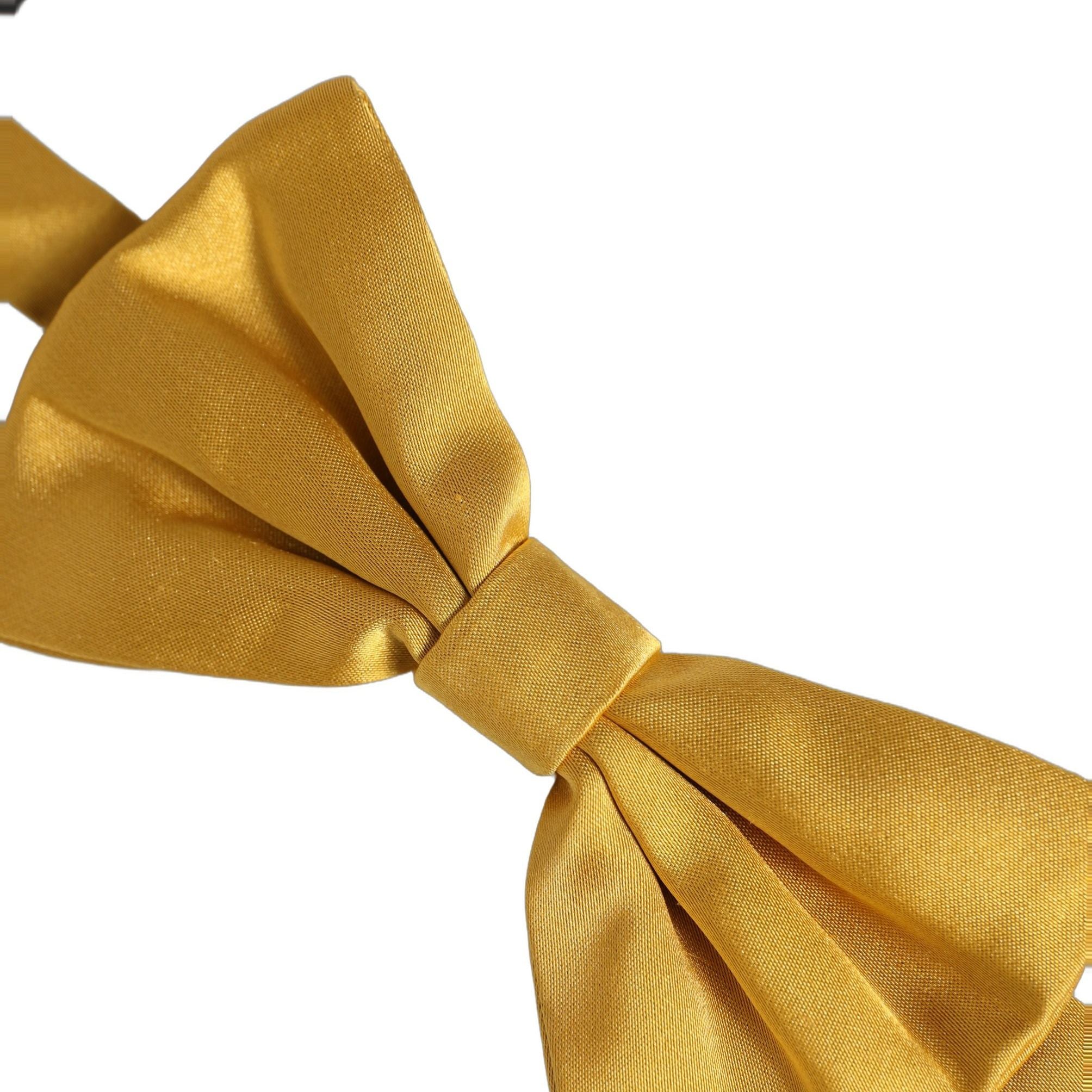 Dolce & Gabbana Men Yellow 100% Silk Adjustable Neck Papillon Bow Tie