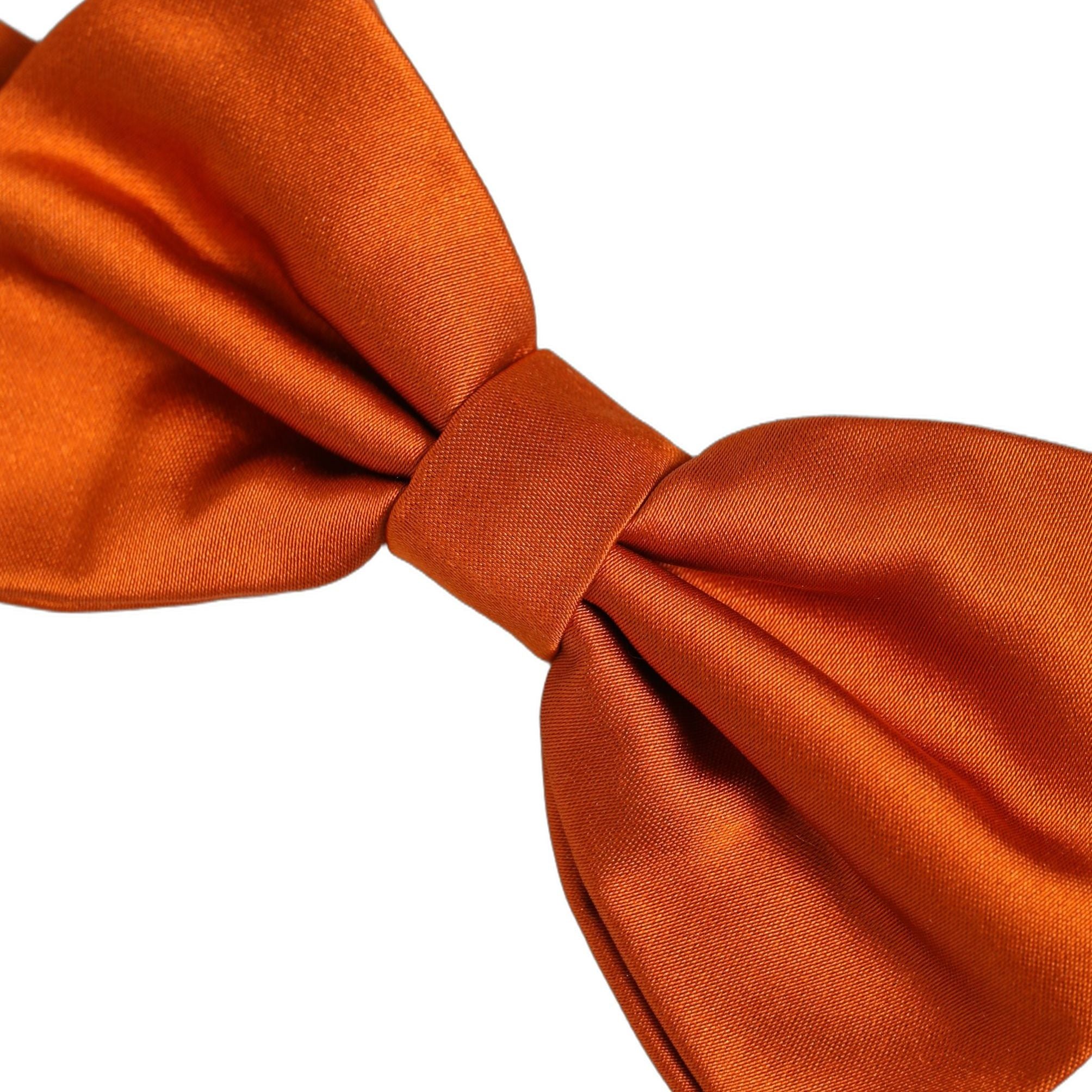 Dolce & Gabbana Men Orange 100% Silk Adjustable Neck Papillon Bow Tie