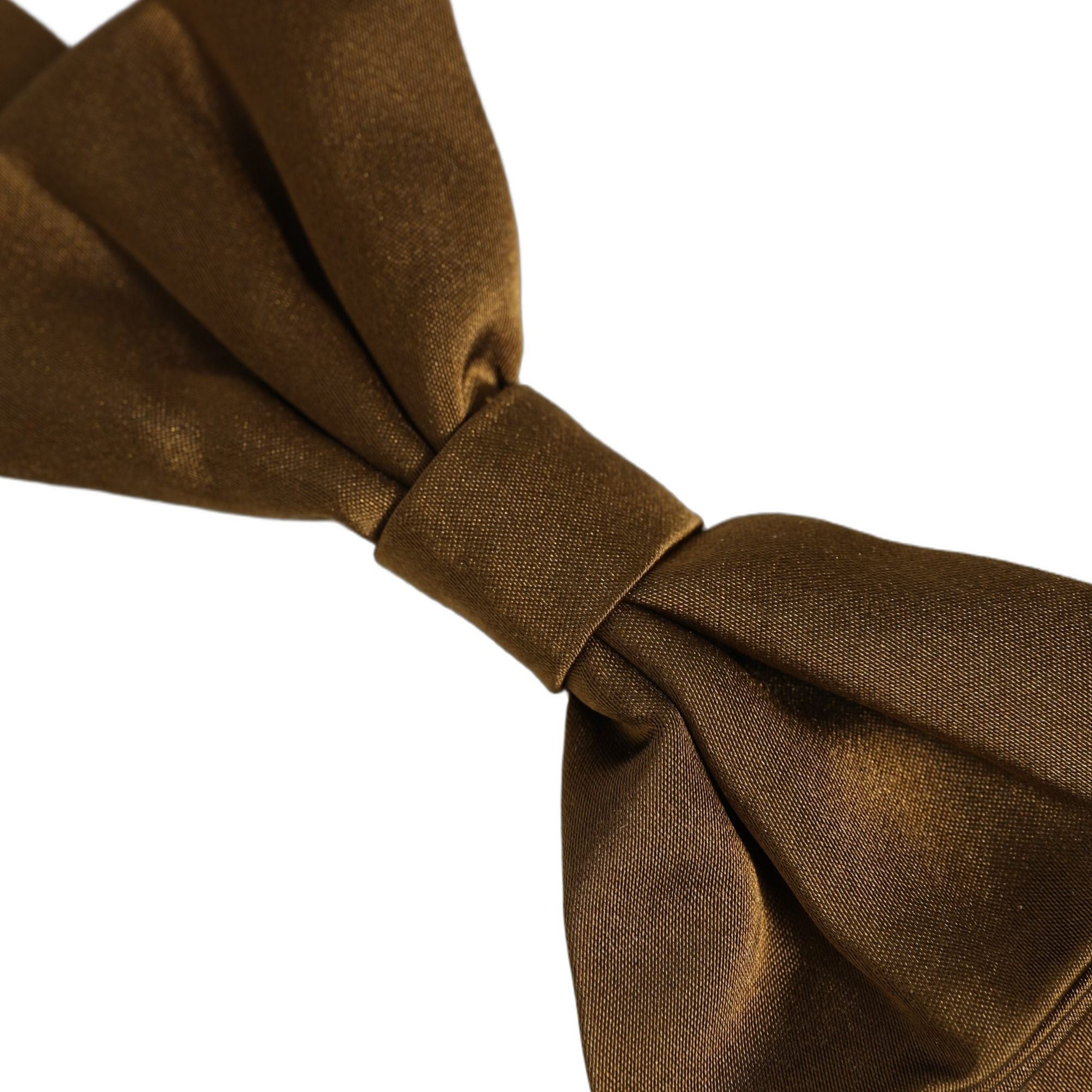 Dolce & Gabbana Men Brown 100% Silk Adjustable Neck Papillon Bow Tie