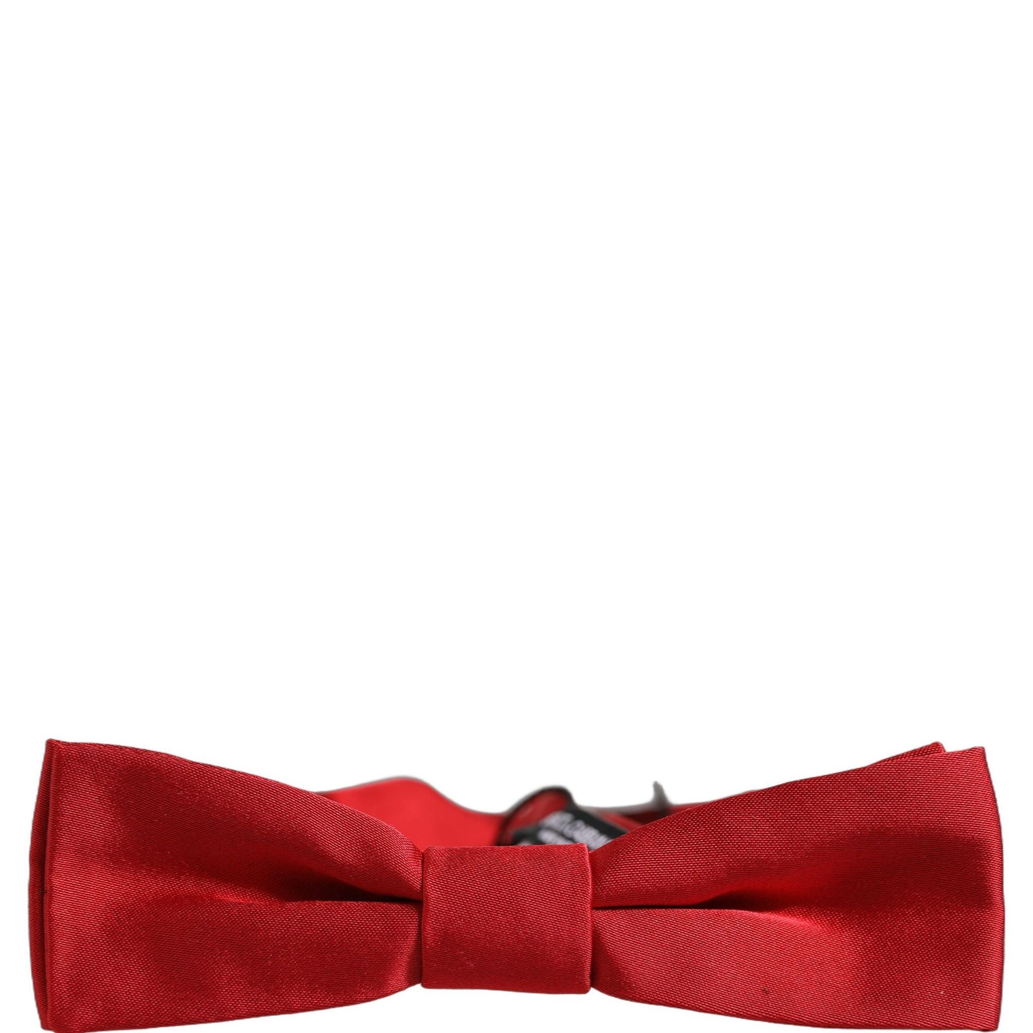 Dolce & Gabbana Men Red 100% Silk Adjustable Neck Papillon Bow Tie