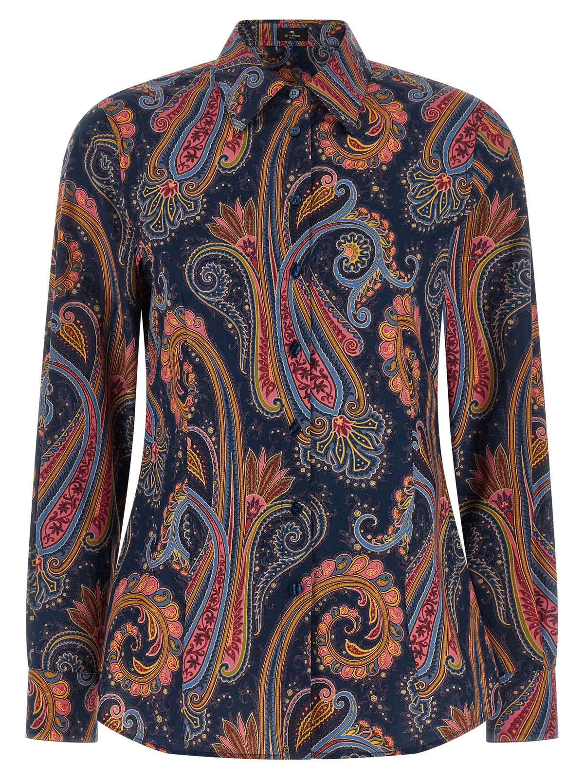 Etro Blue Cotton Blouse